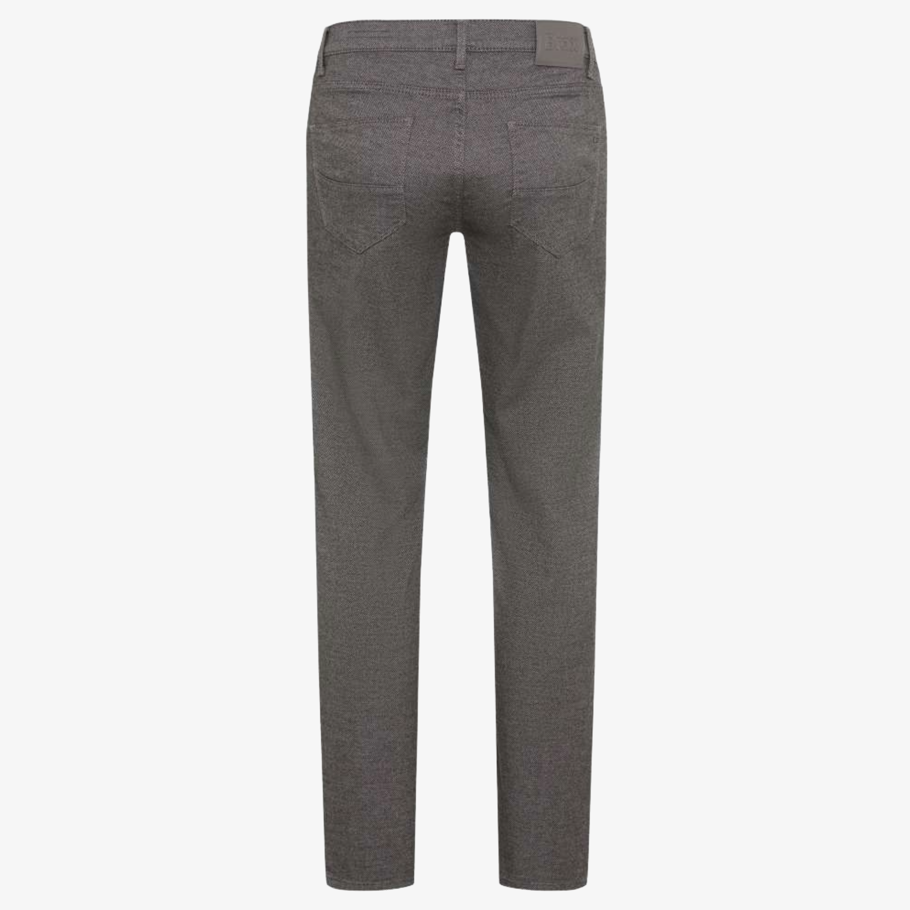 Brax Cadiz Woo-Look Straight Fit Trousers - Graphite