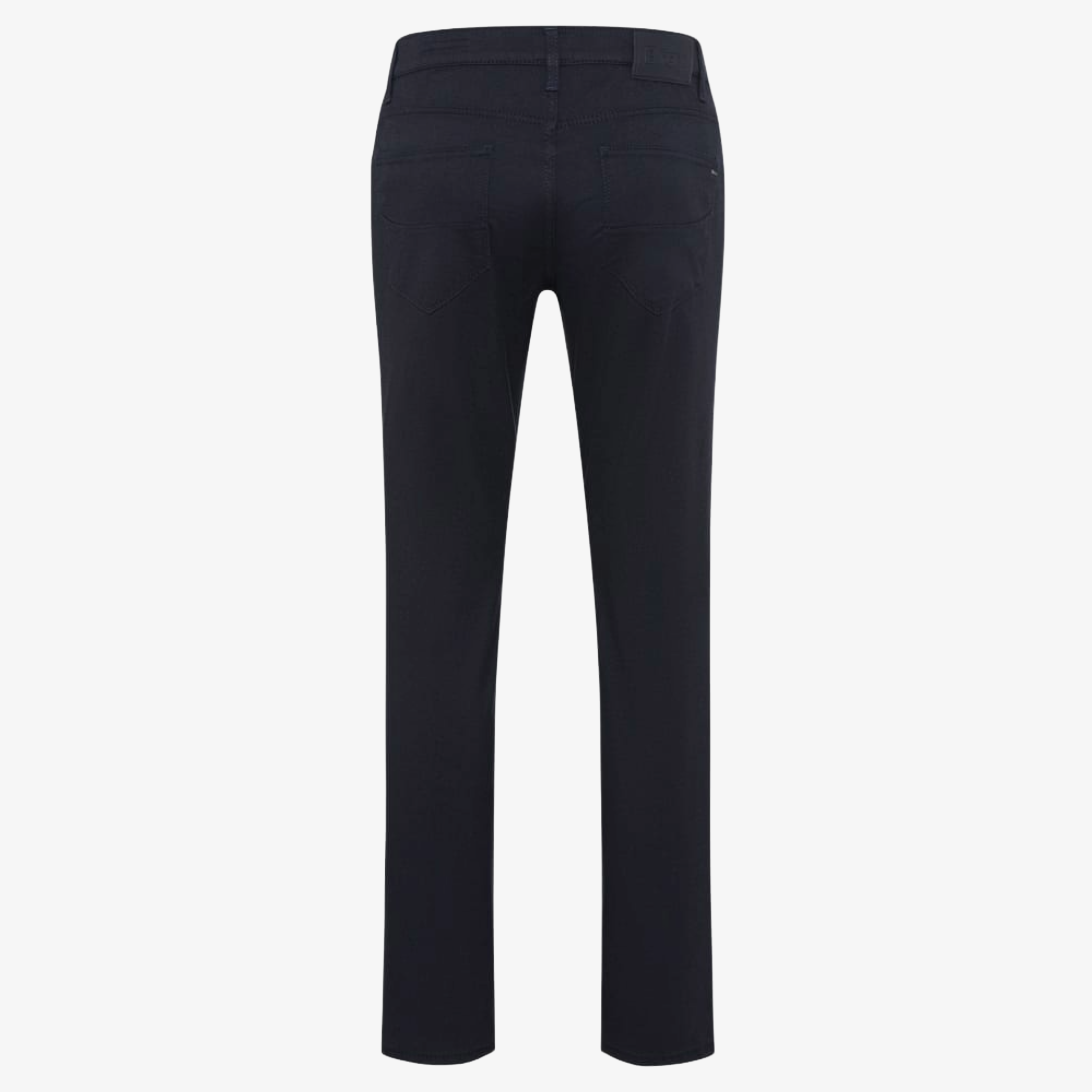 Brax Cadiz Woo-Look Straight Fit Trousers - Navy