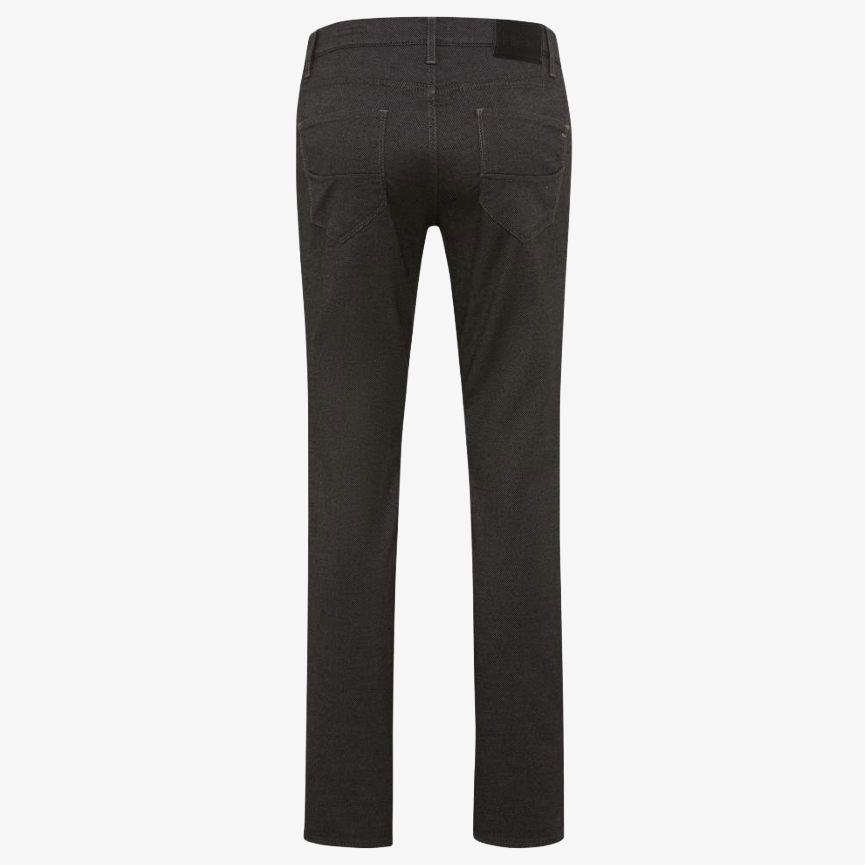 Brax Cadiz Woo-Look Straight Fit Trousers - Elephant Grey