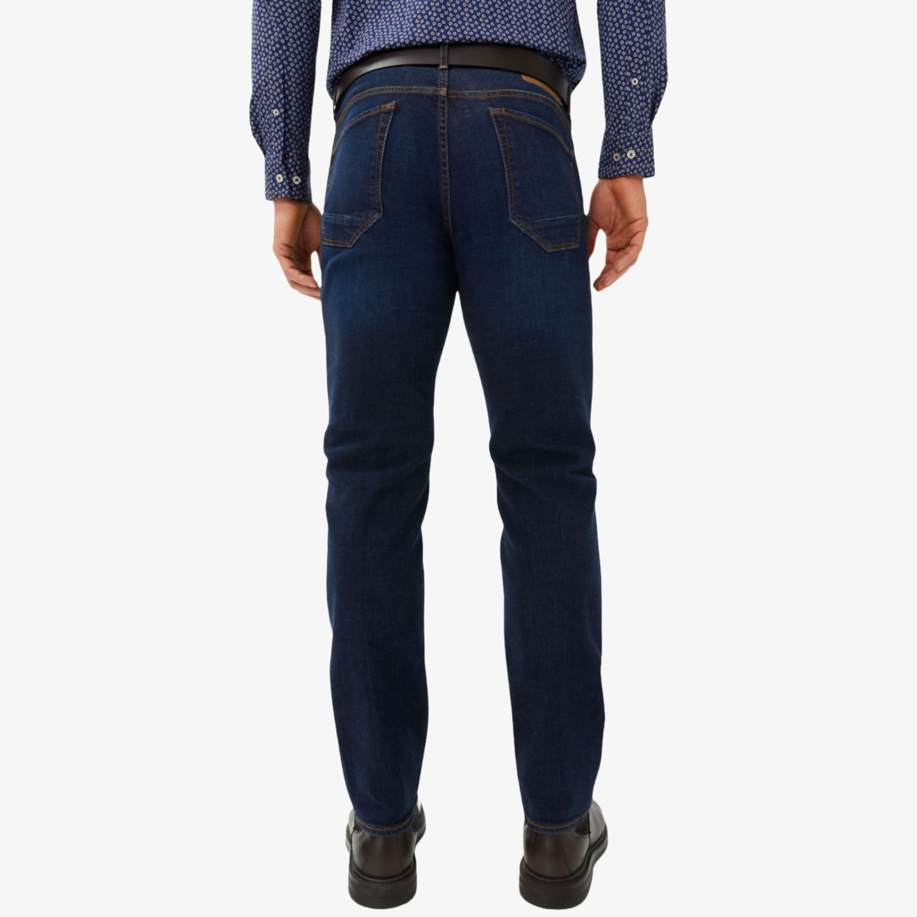 Brax Chuck Straight Leg Denim Jeans - Dark Blue