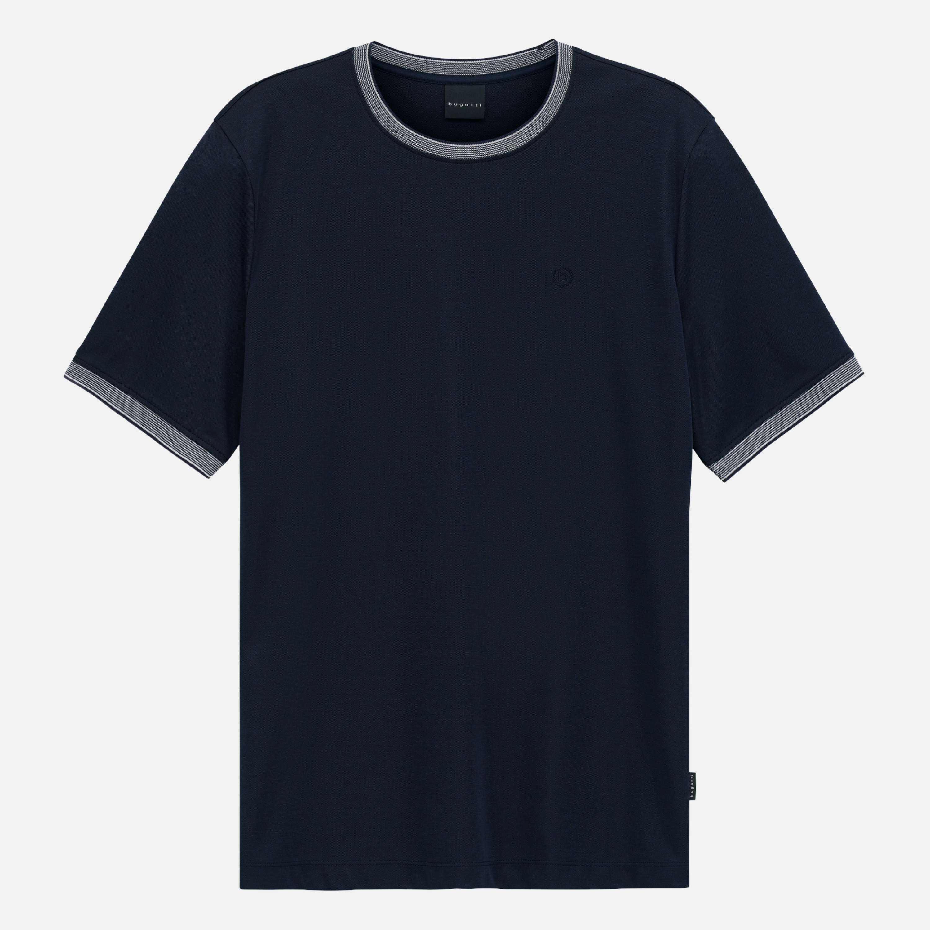 Bugatti Contrast Trim T shirt - Navy