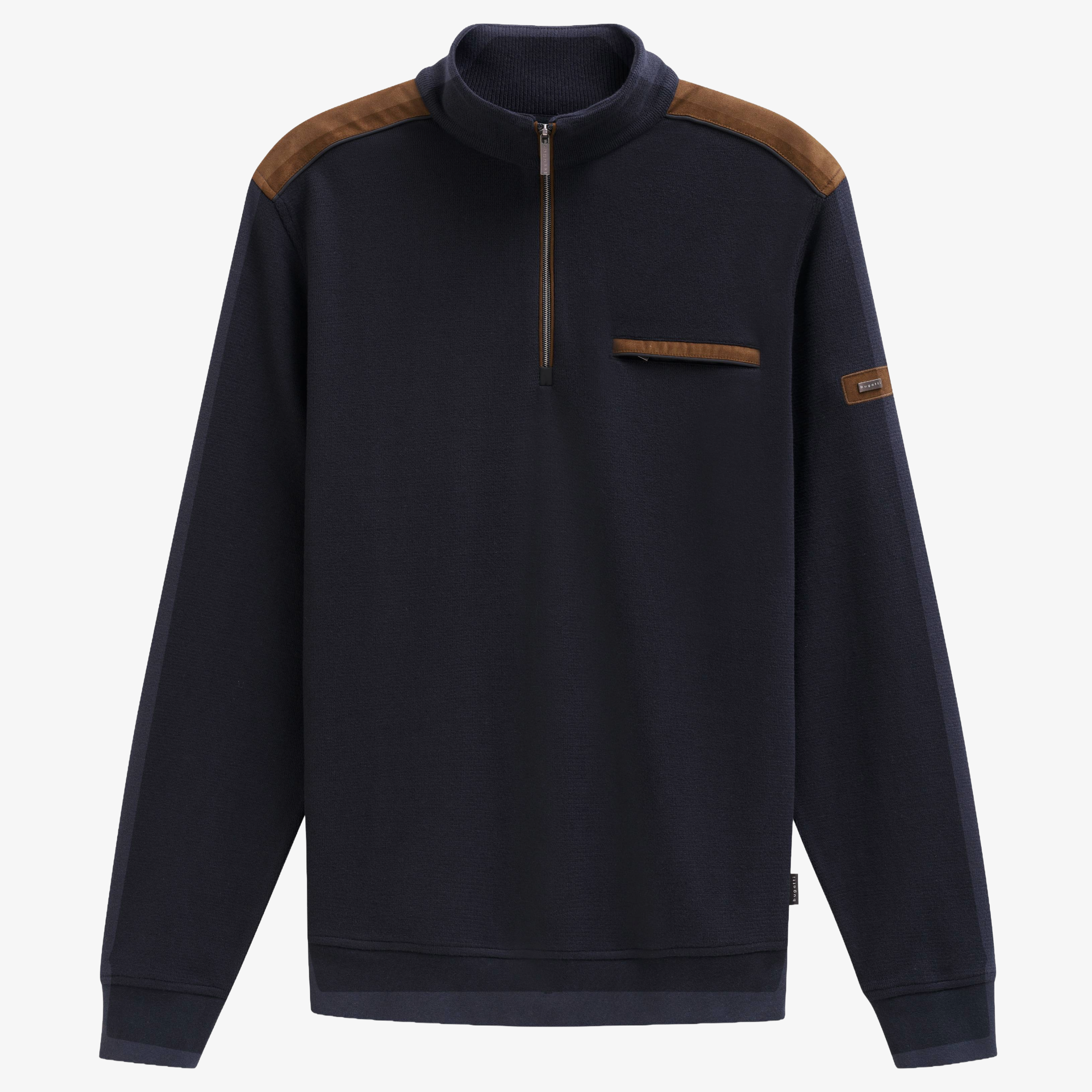 Bugatti 1/2 Zip Jersey Sweatshirt - Dark Navy