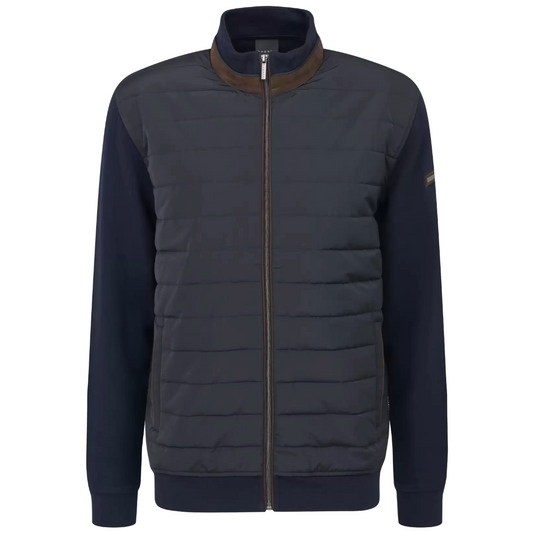 Bugatti Hybrid Padded Zip Jacket - Navy