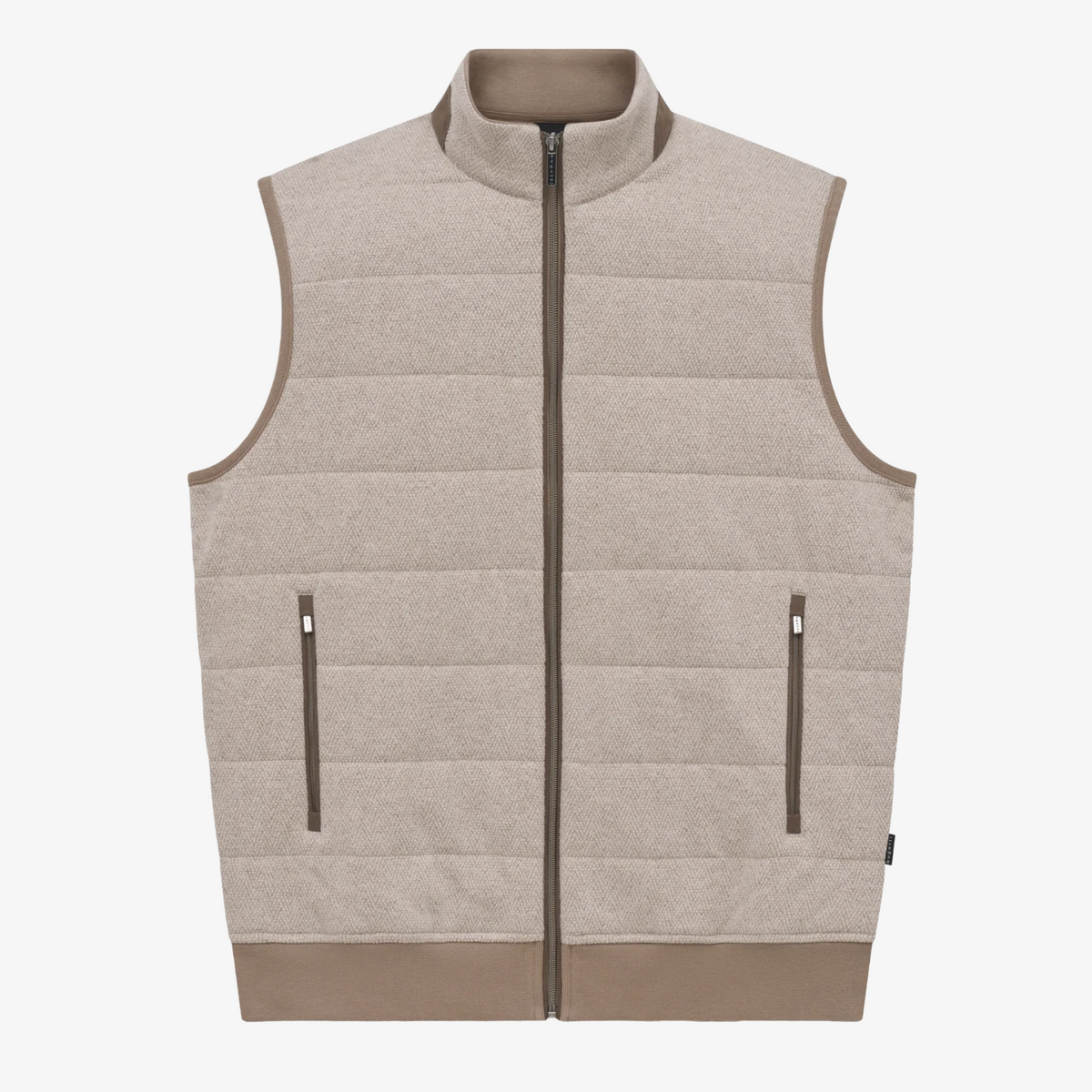 Bugatti Quilted Knitted Gilet - Beige