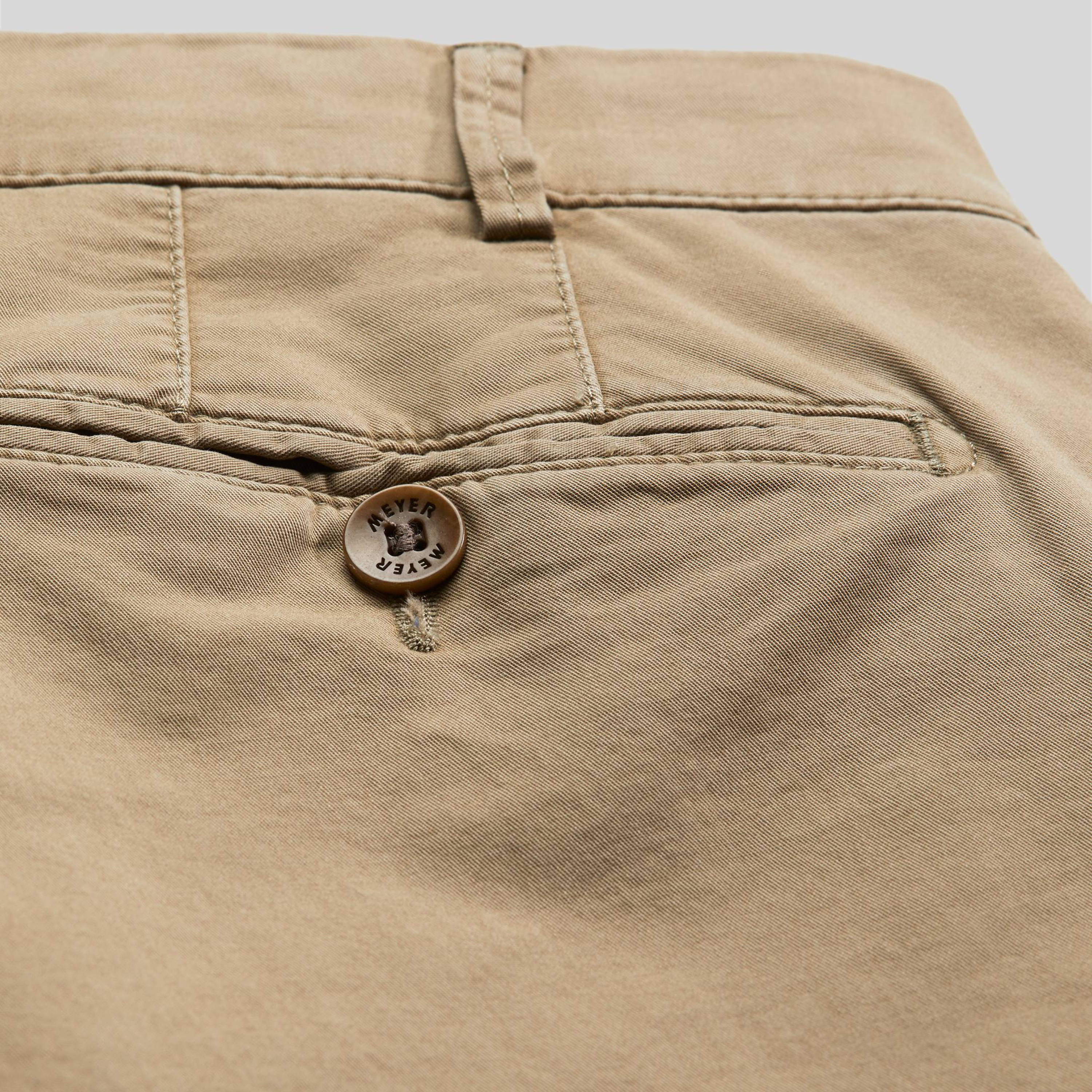 Meyer Bonn Modern Fit Chinos - Dark Beige