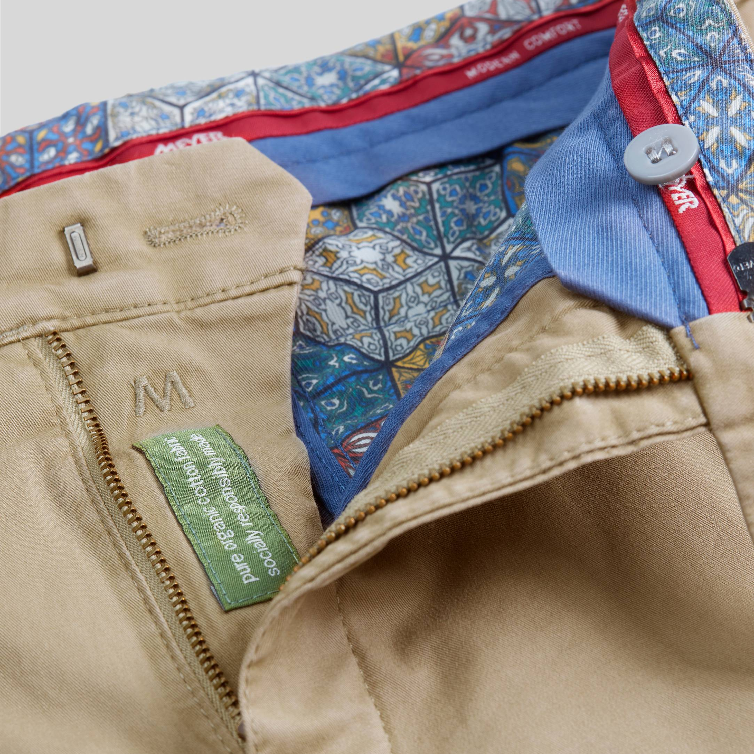 Meyer Bonn Modern Fit Chinos - Dark Beige