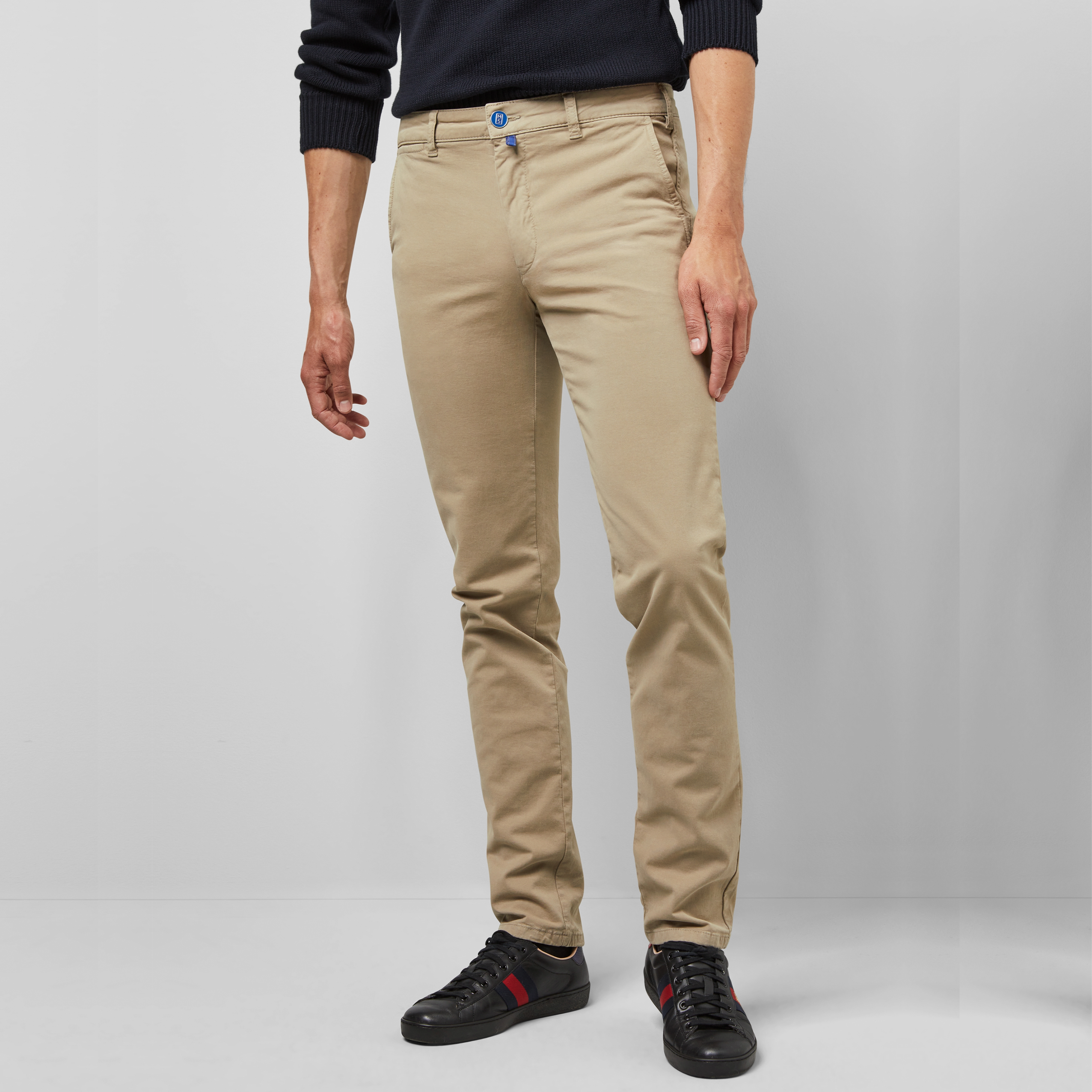 M5 by Meyer Slim Fit Chinos - Beige