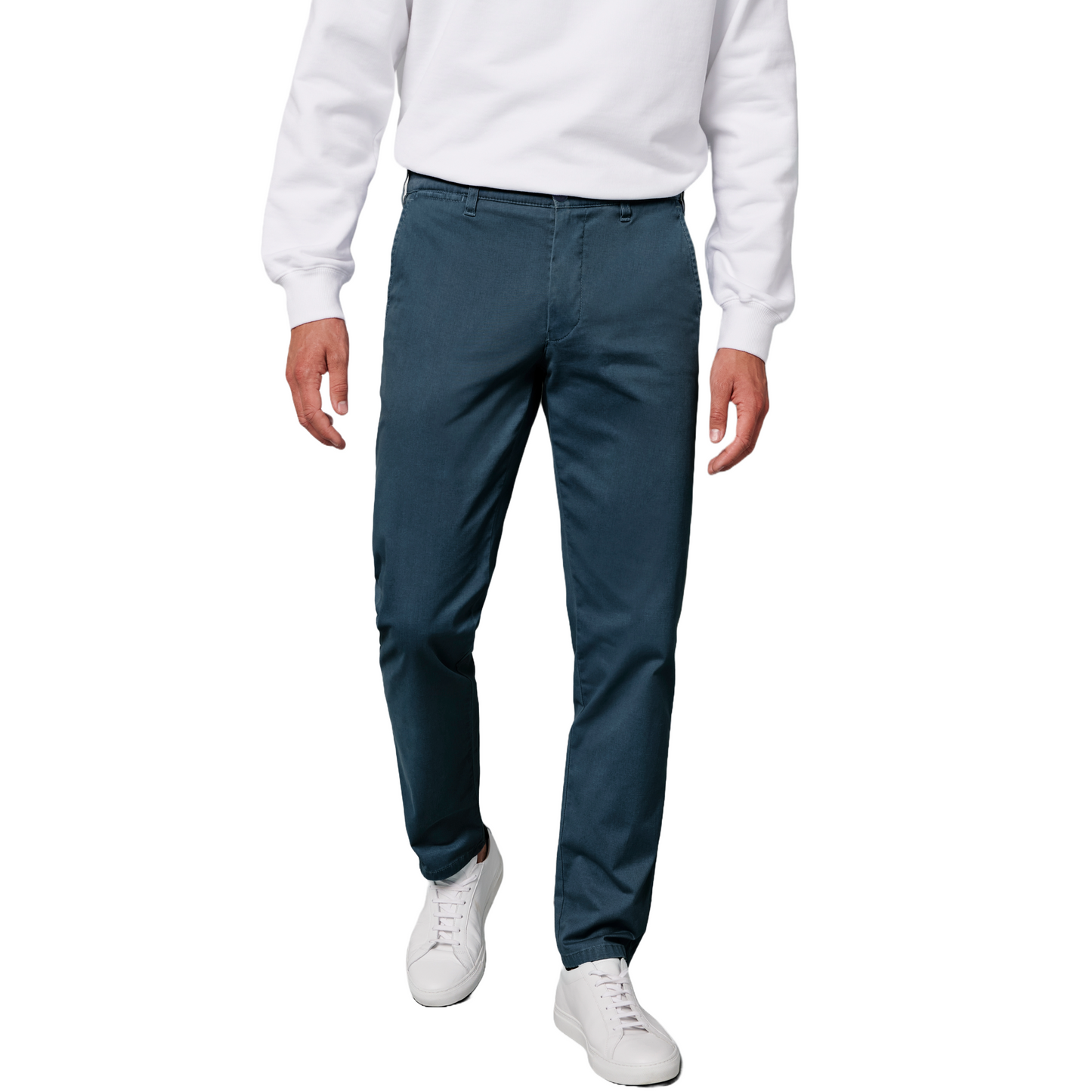 M5 by Meyer Slim Fit Chinos - Blue