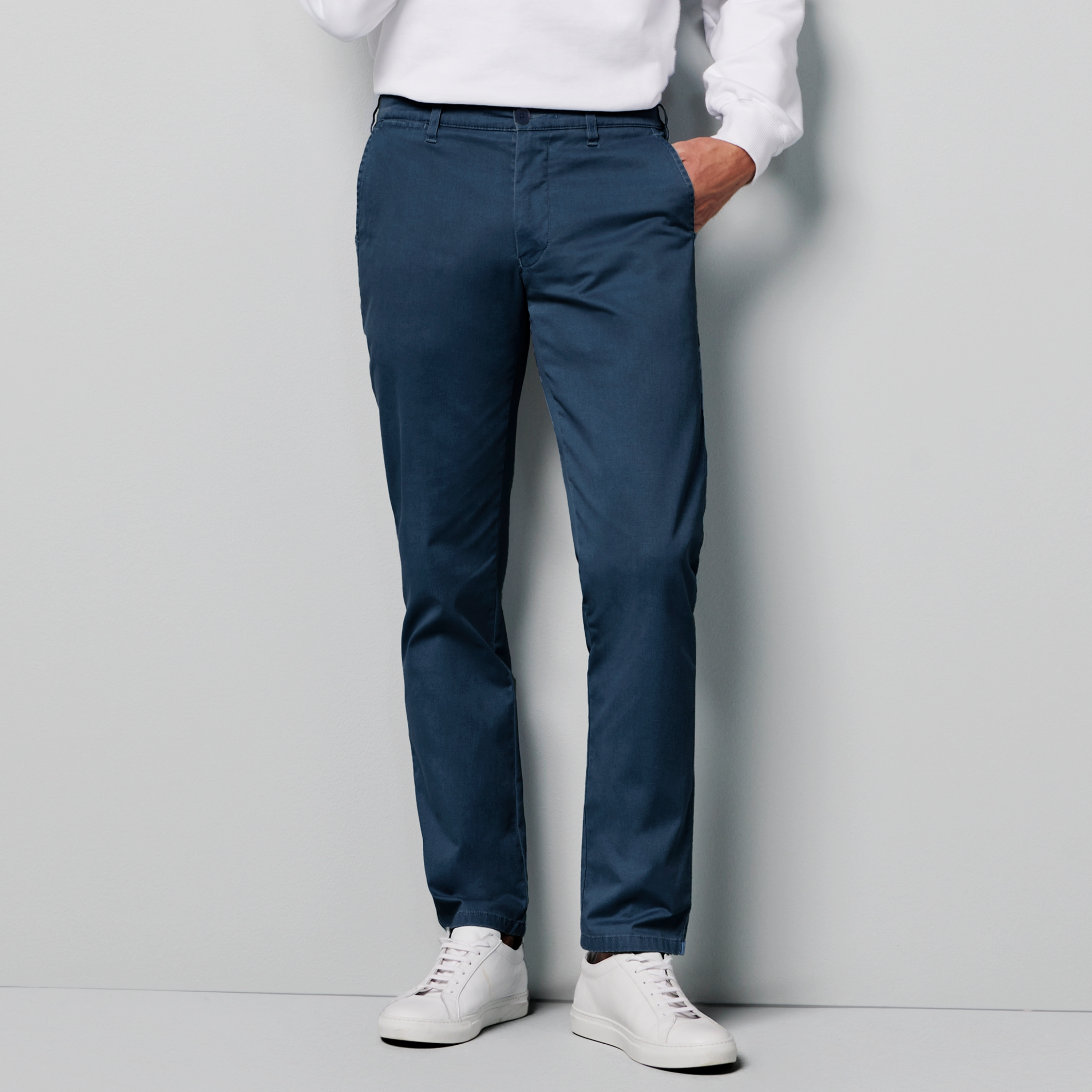 M5 by Meyer Slim Fit Chinos - Blue