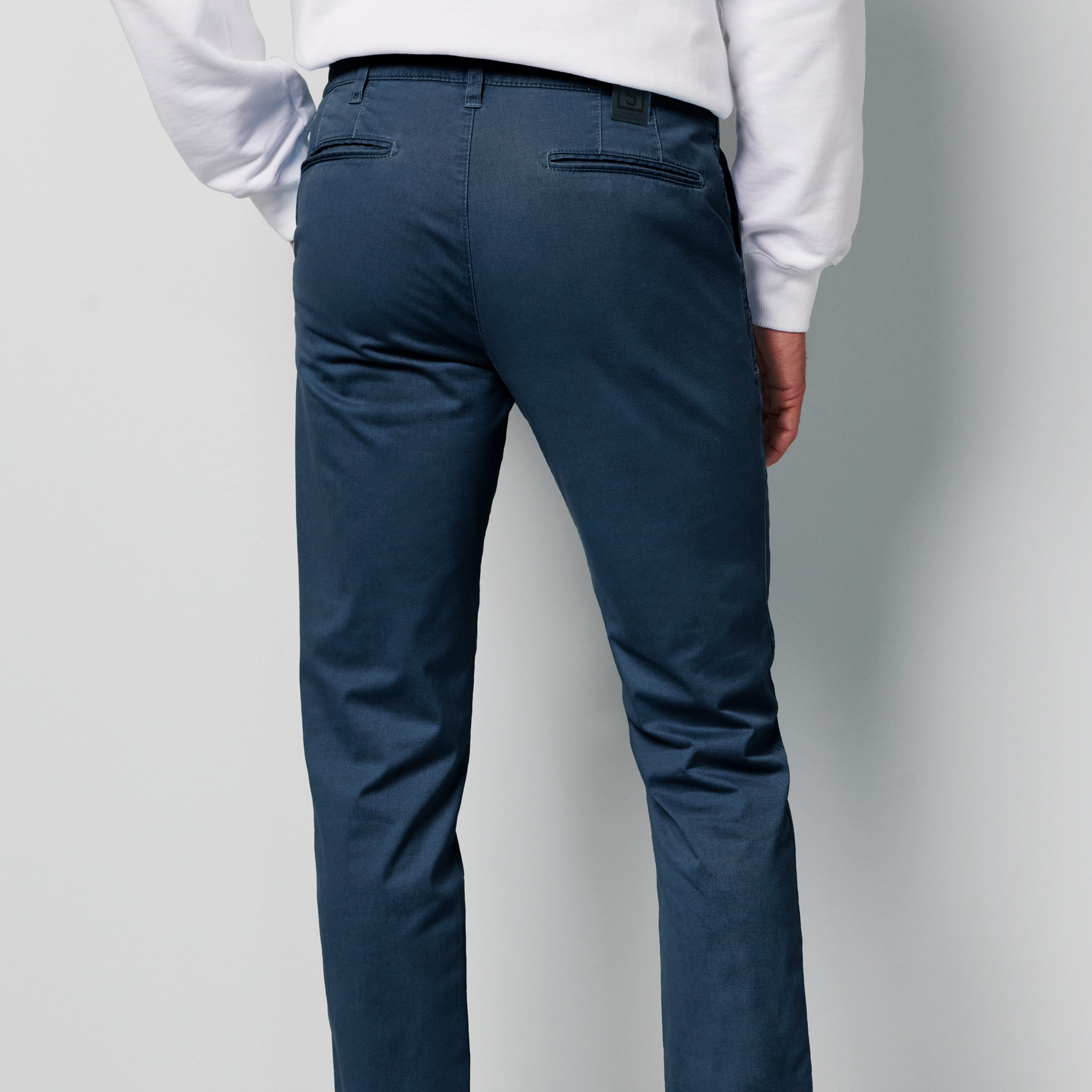 M5 by Meyer Slim Fit Chinos - Blue