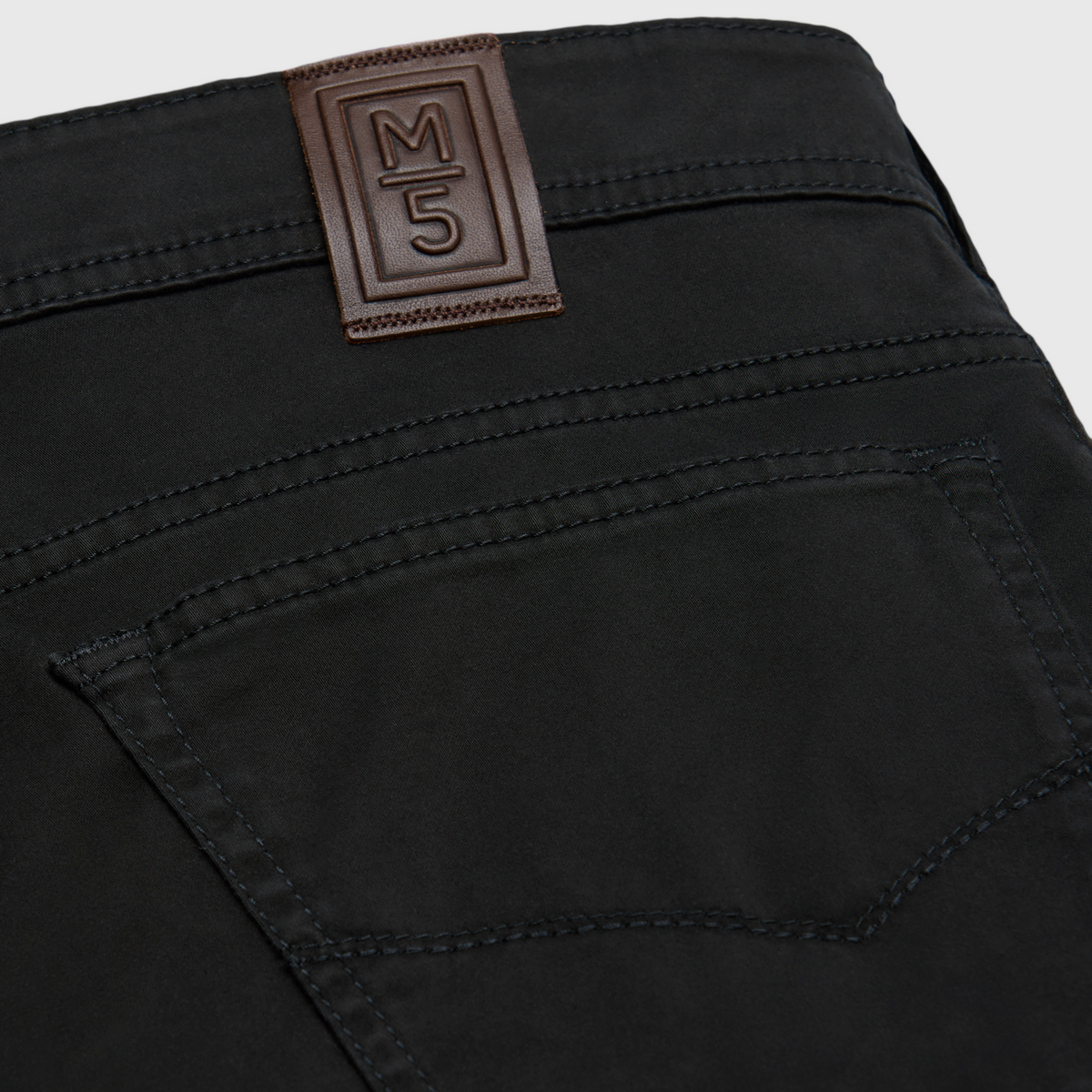 M5 High Performance Satin Straight Fit Trousers - Black