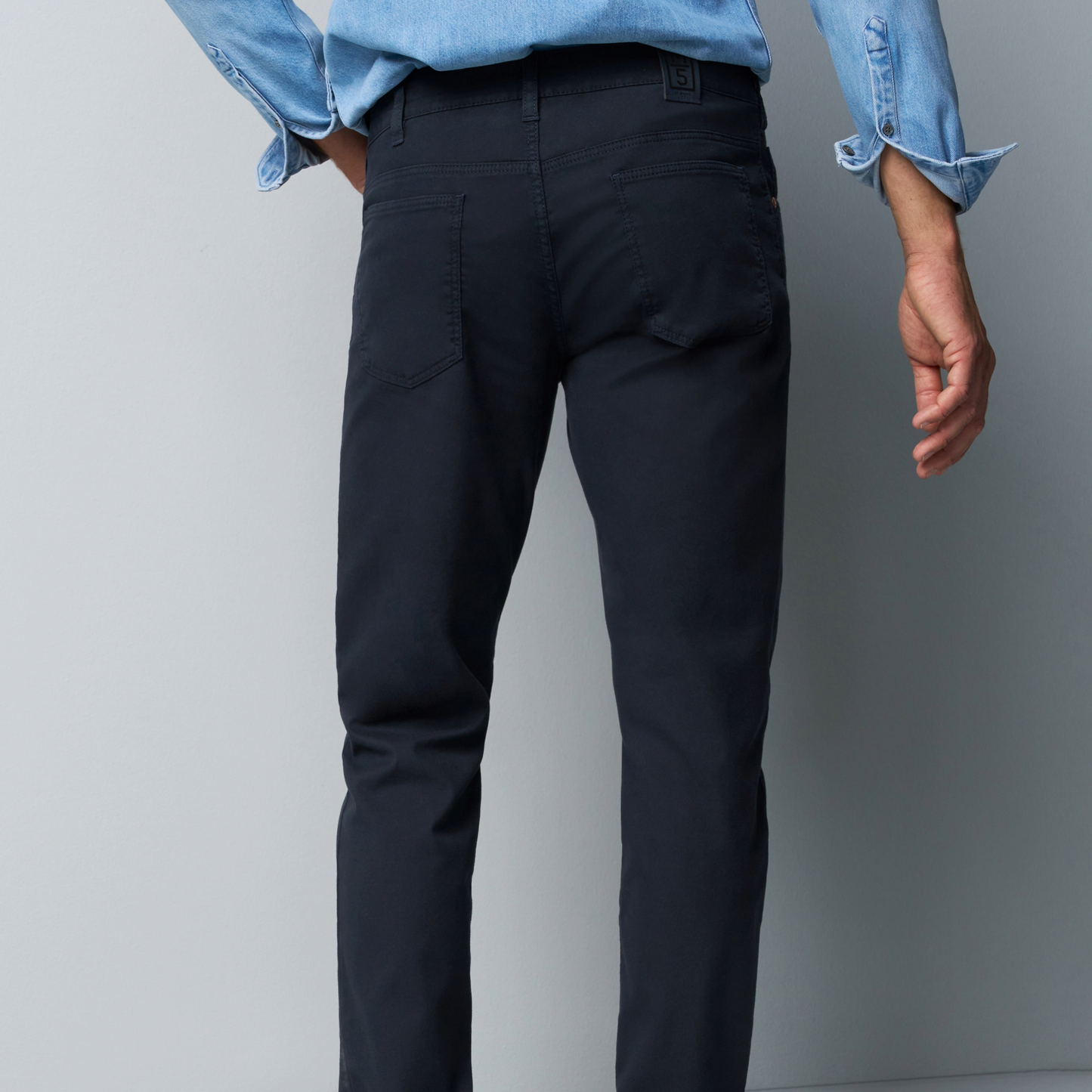 M5 by Meyer Slim Trousers - Navy