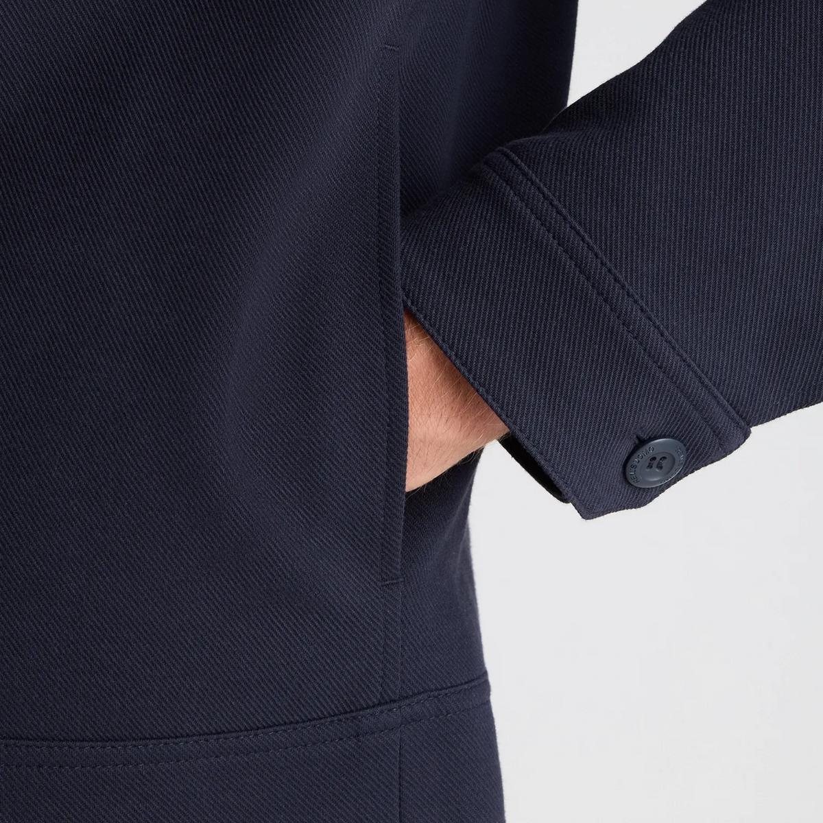Remus Treviso Cotton Stretch Overshirt - Navy