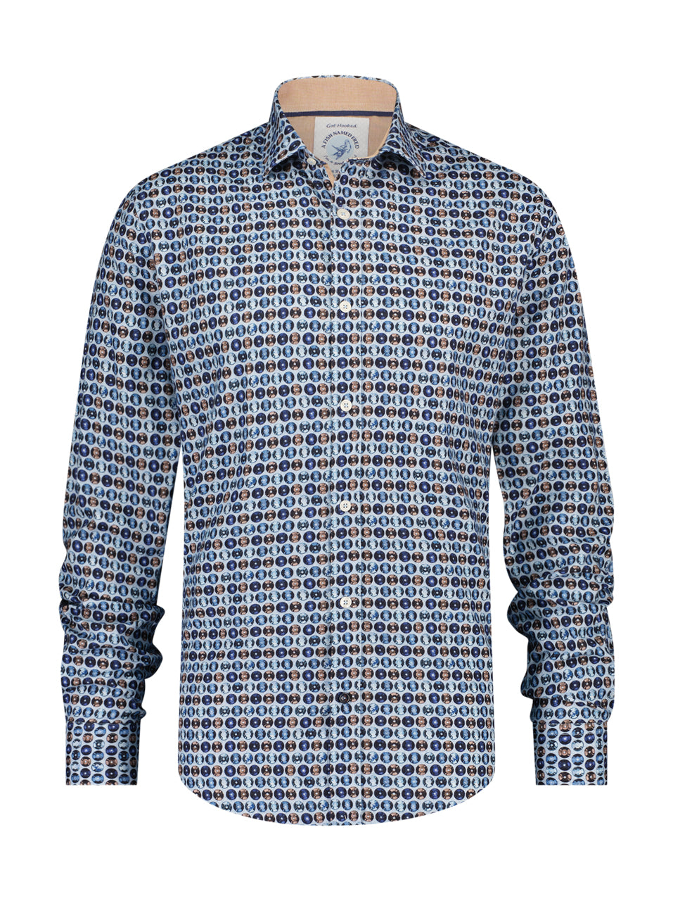 A FISH NAMED FRED Record Collection Print Shirt 27015
