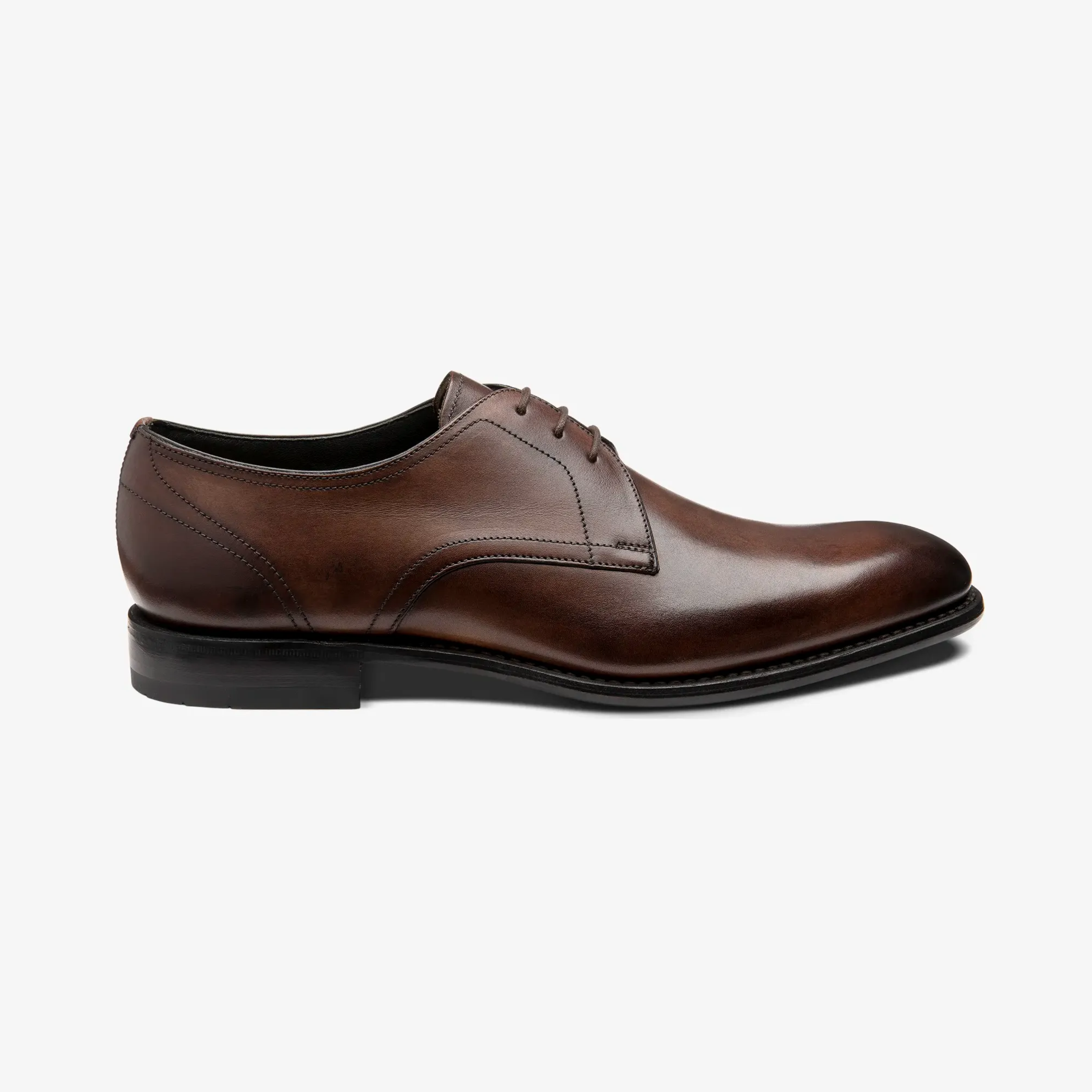 Loake Atherton Shoes - Dark Brown Calf