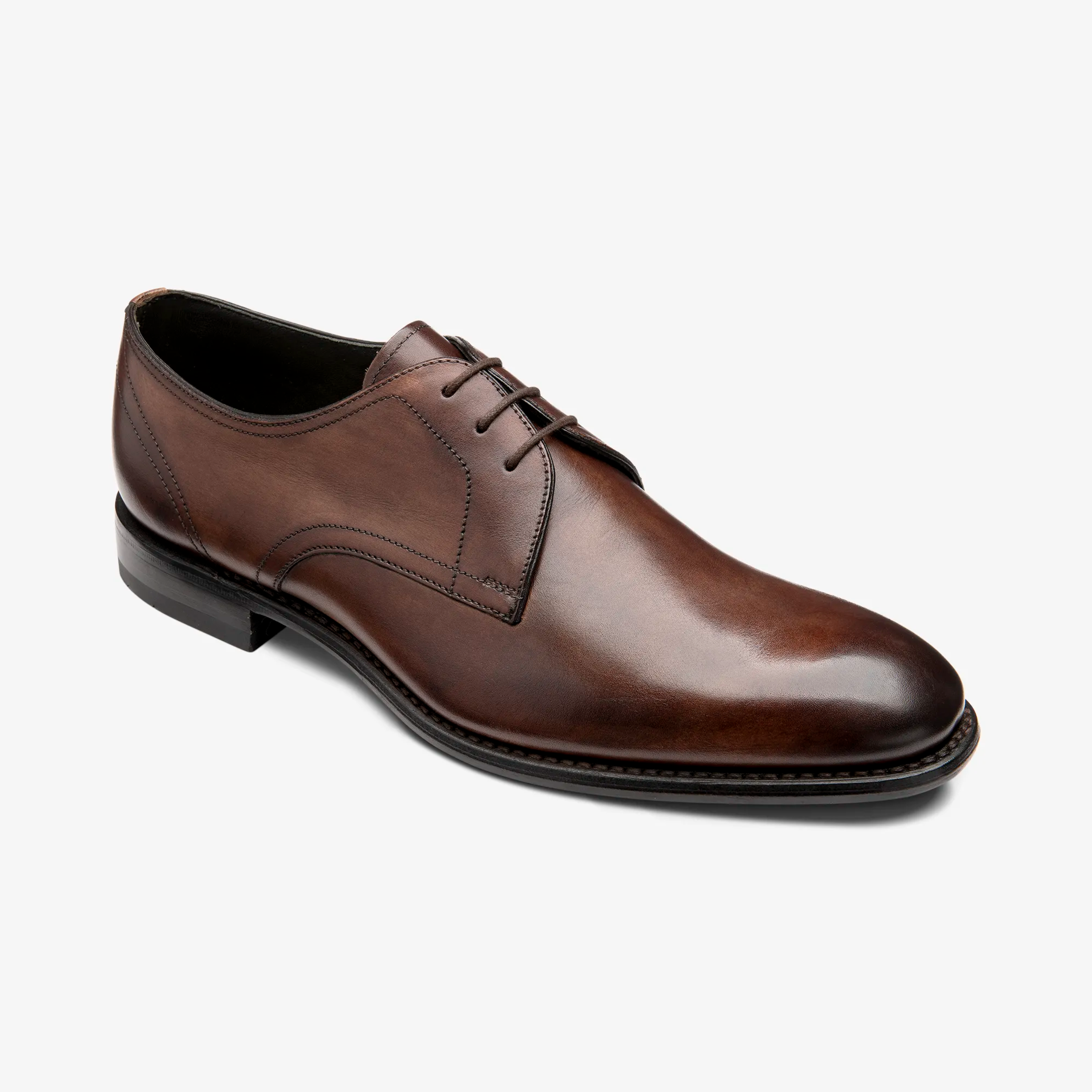 Loake Atherton Shoes - Dark Brown Calf