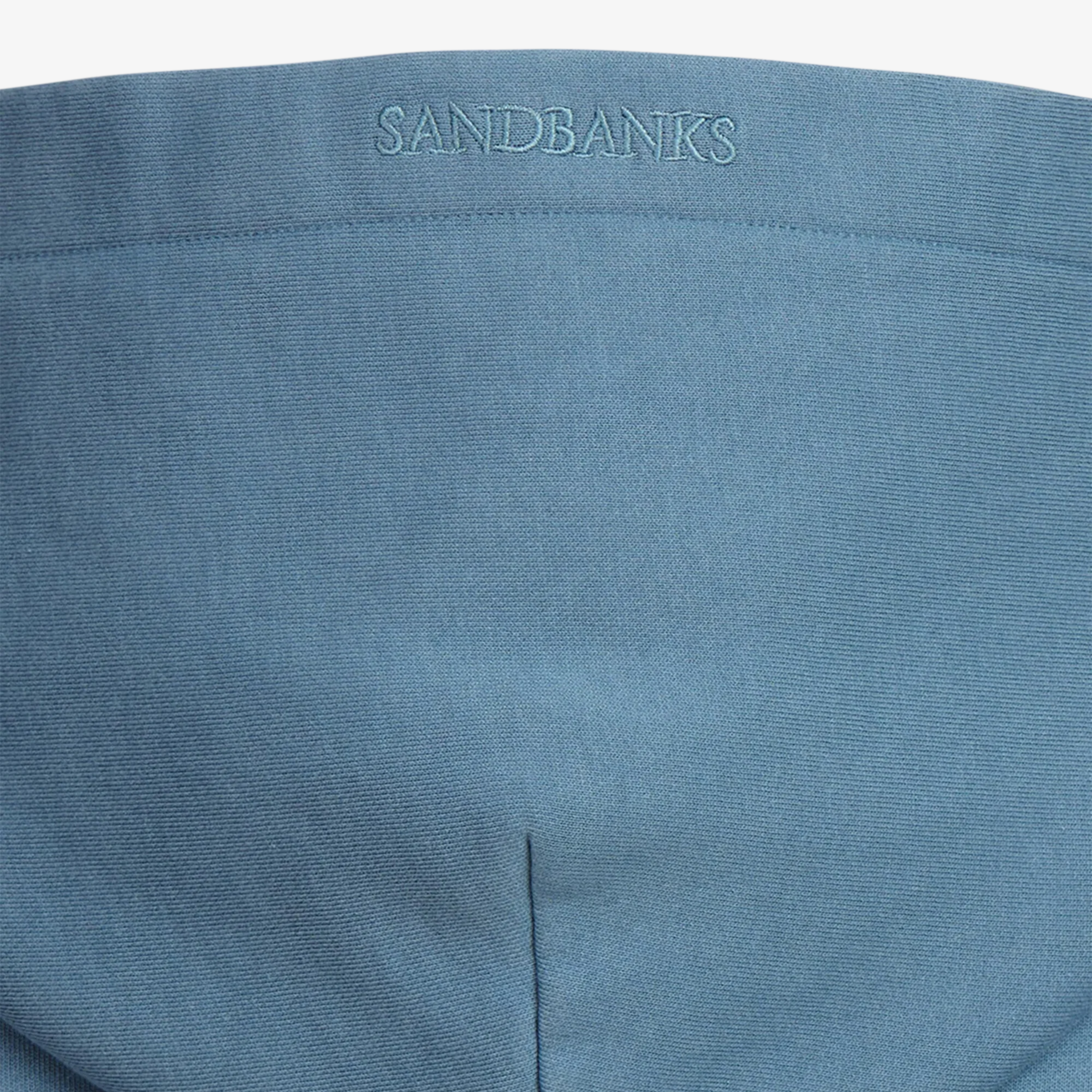 Sandbanks Badge Logo Hoodie - Teal