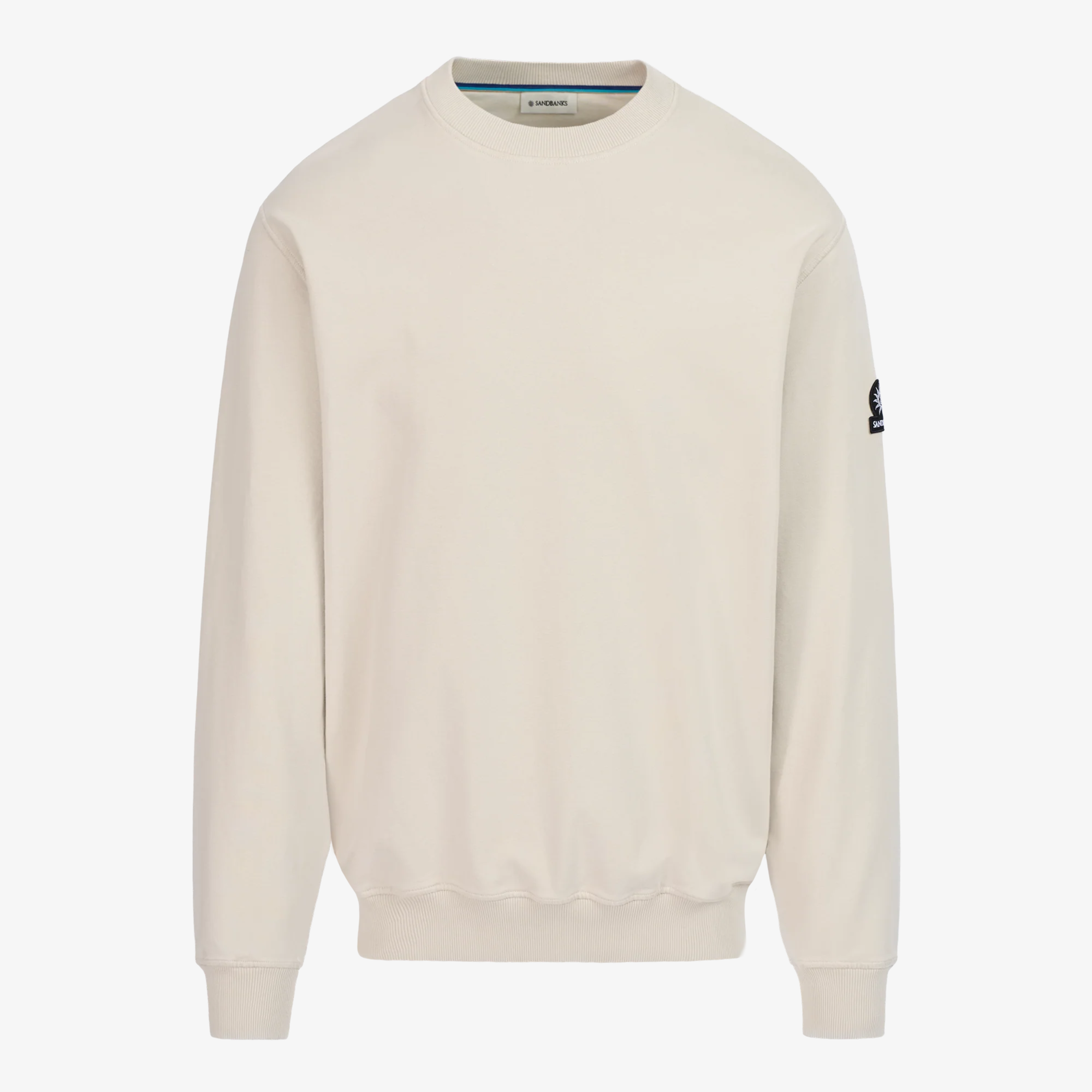 Sandbanks Badge Logo Sweatshirt - Stone