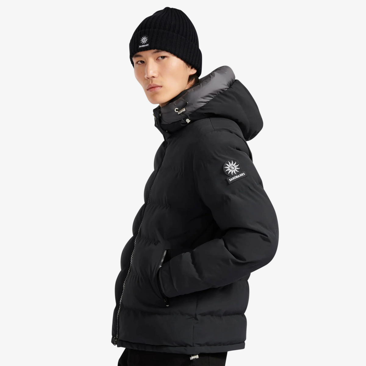 Sandbanks Banks Puffer Jacket - Black