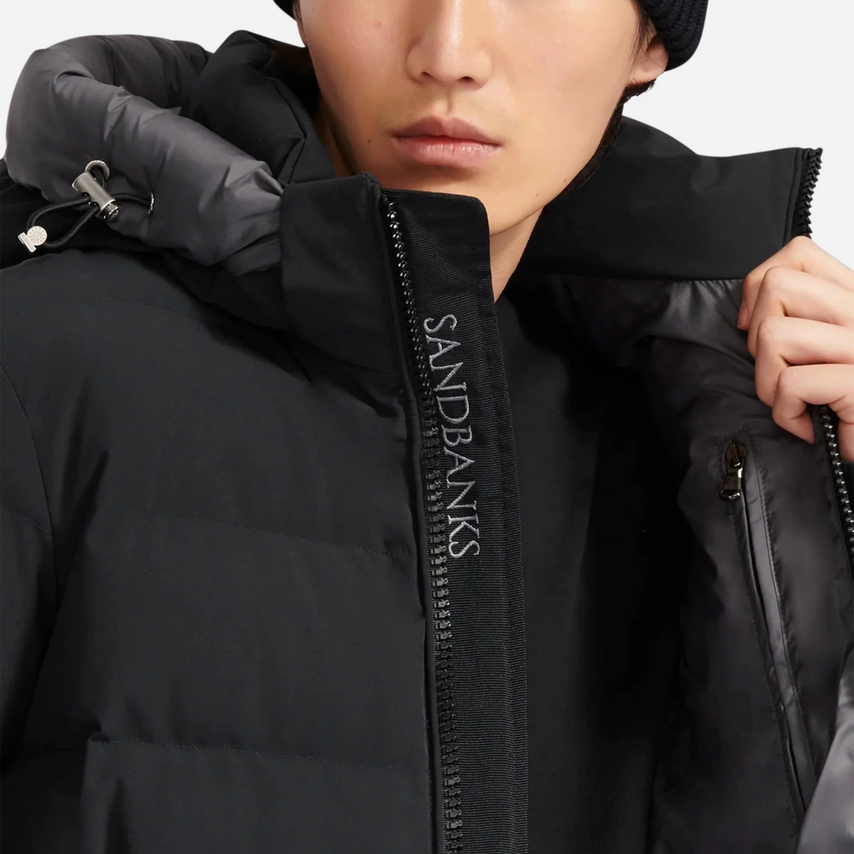 Sandbanks Banks Puffer Jacket - Black