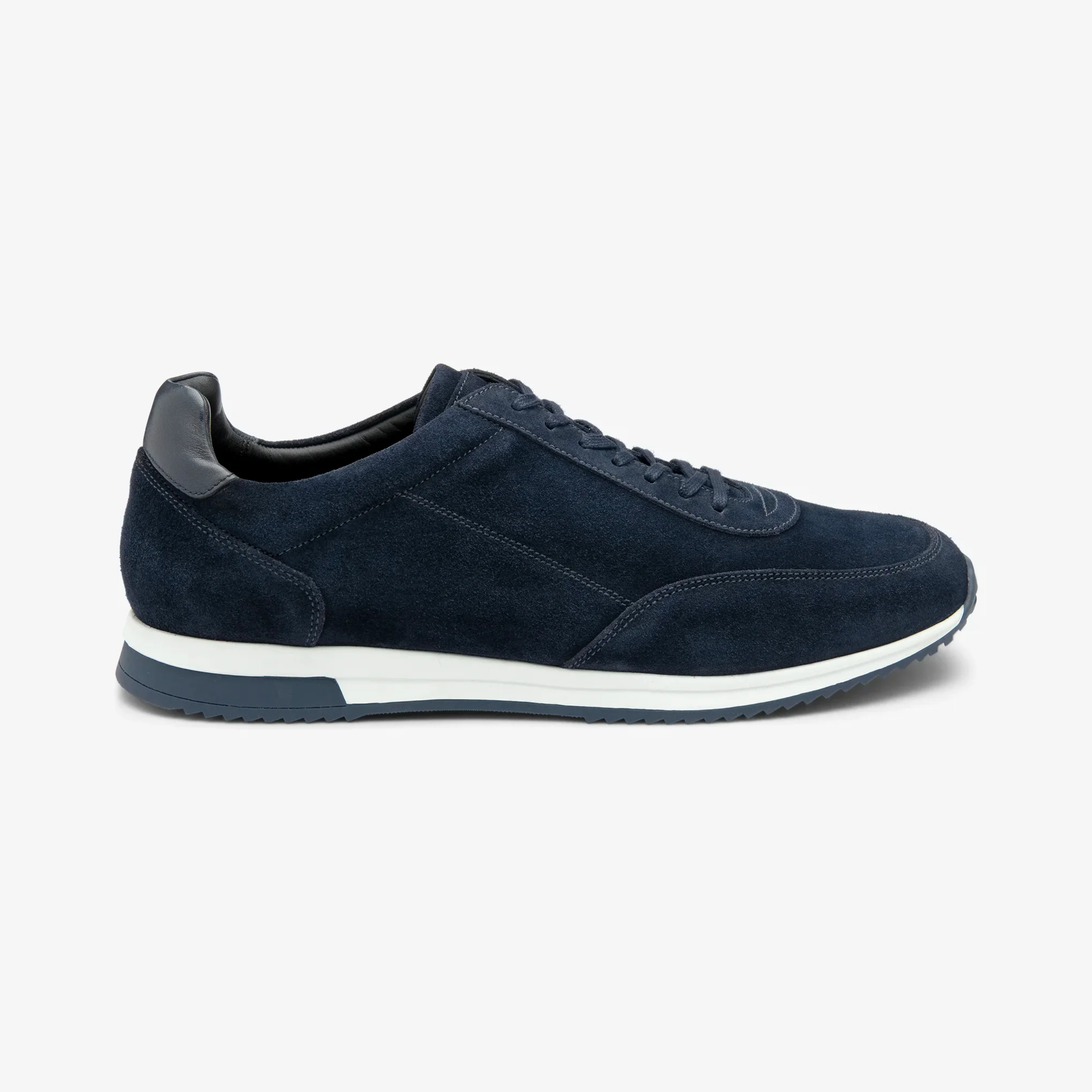 Loake Bannister Suede Trainers - Navy