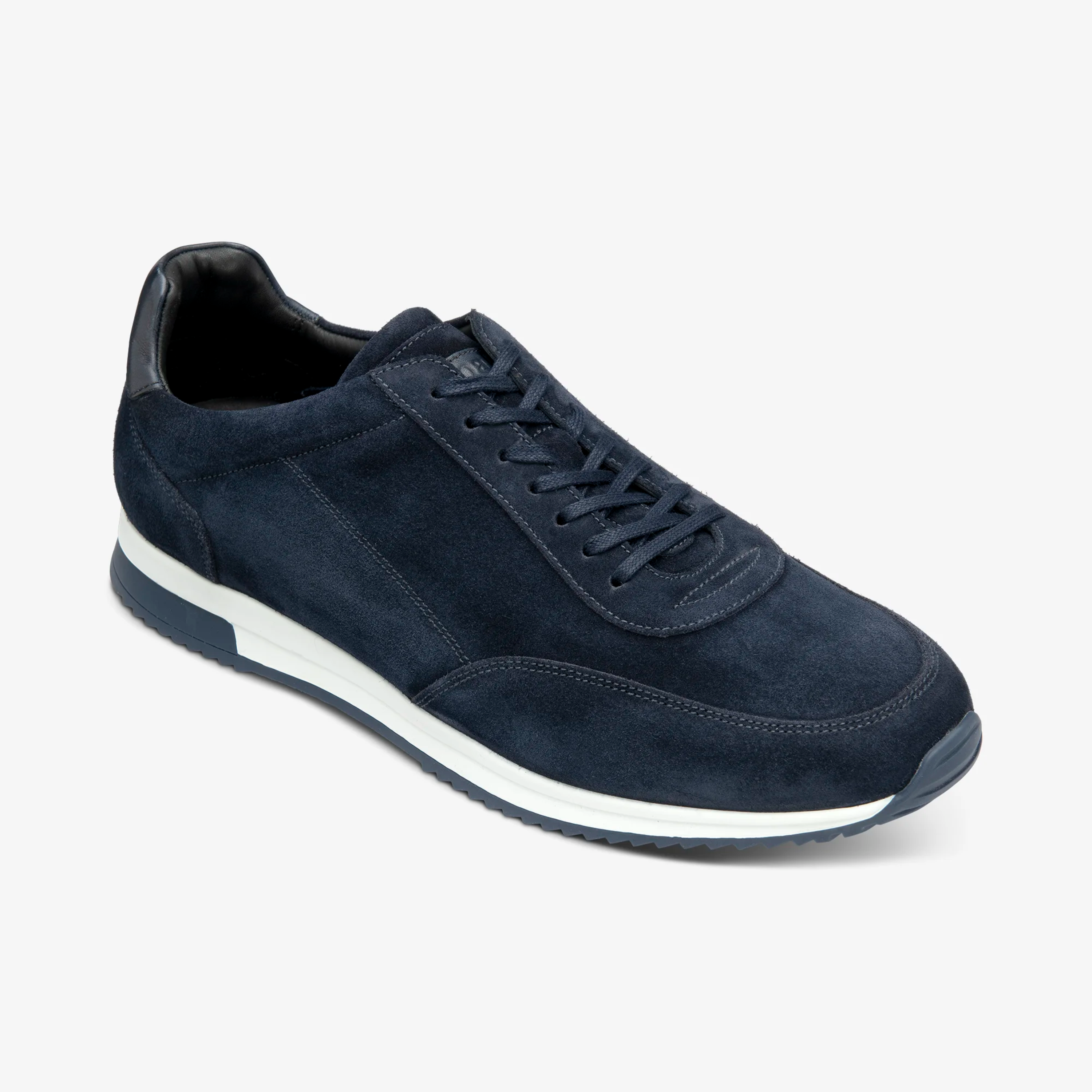 Loake Bannister Suede Trainers - Navy