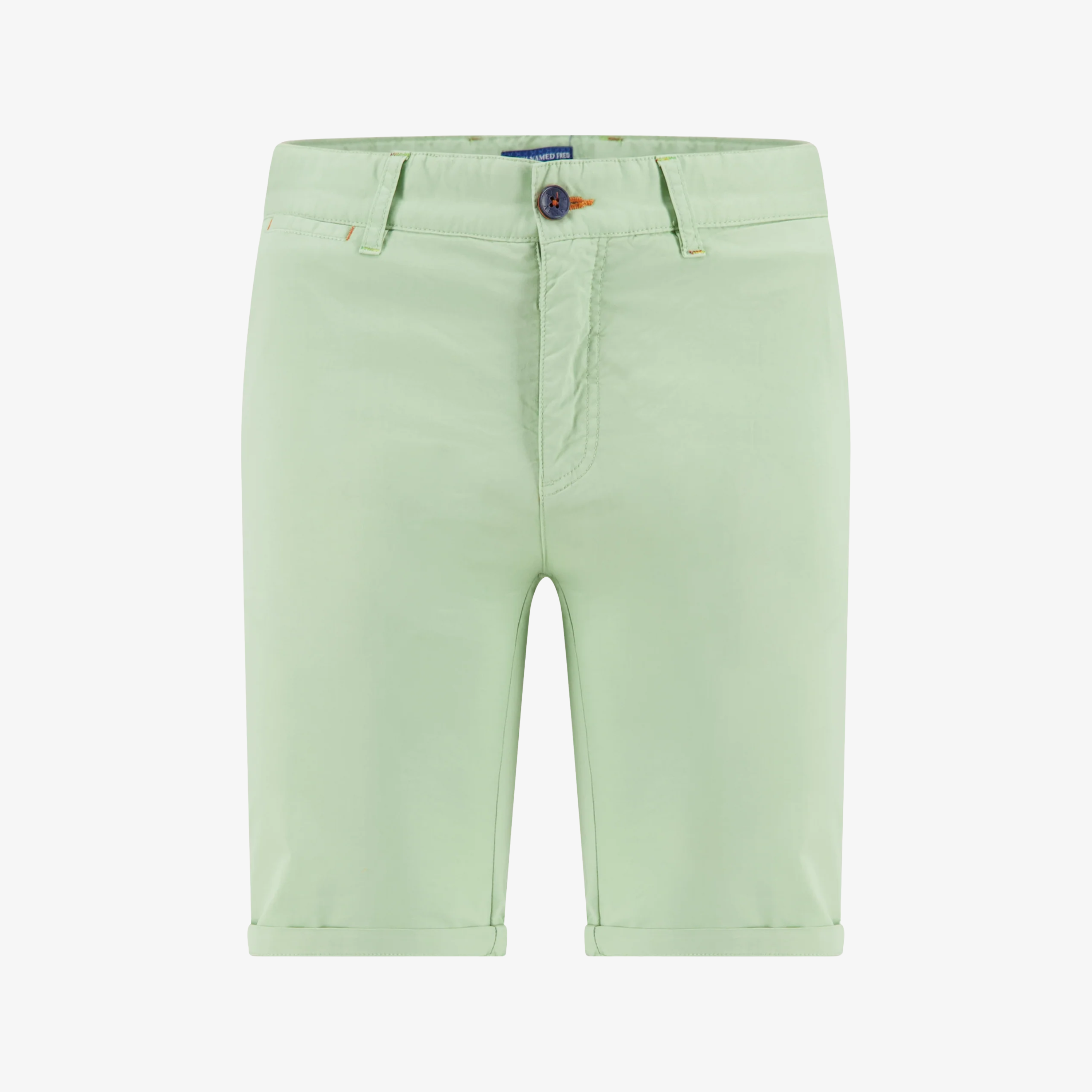 A Fish Named Fred Garment Dyed Bermuda Shorts - Olive Green