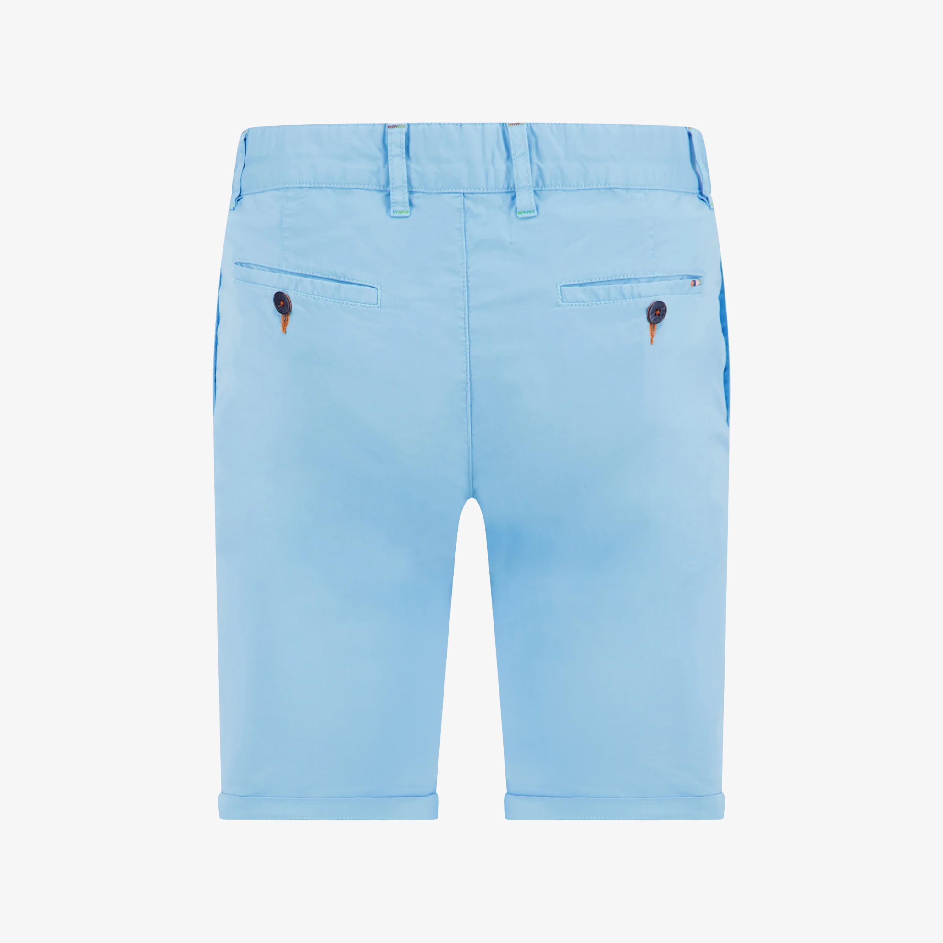 A Fish Named Fred Garment Dyed Bermuda Shorts - Light Blue