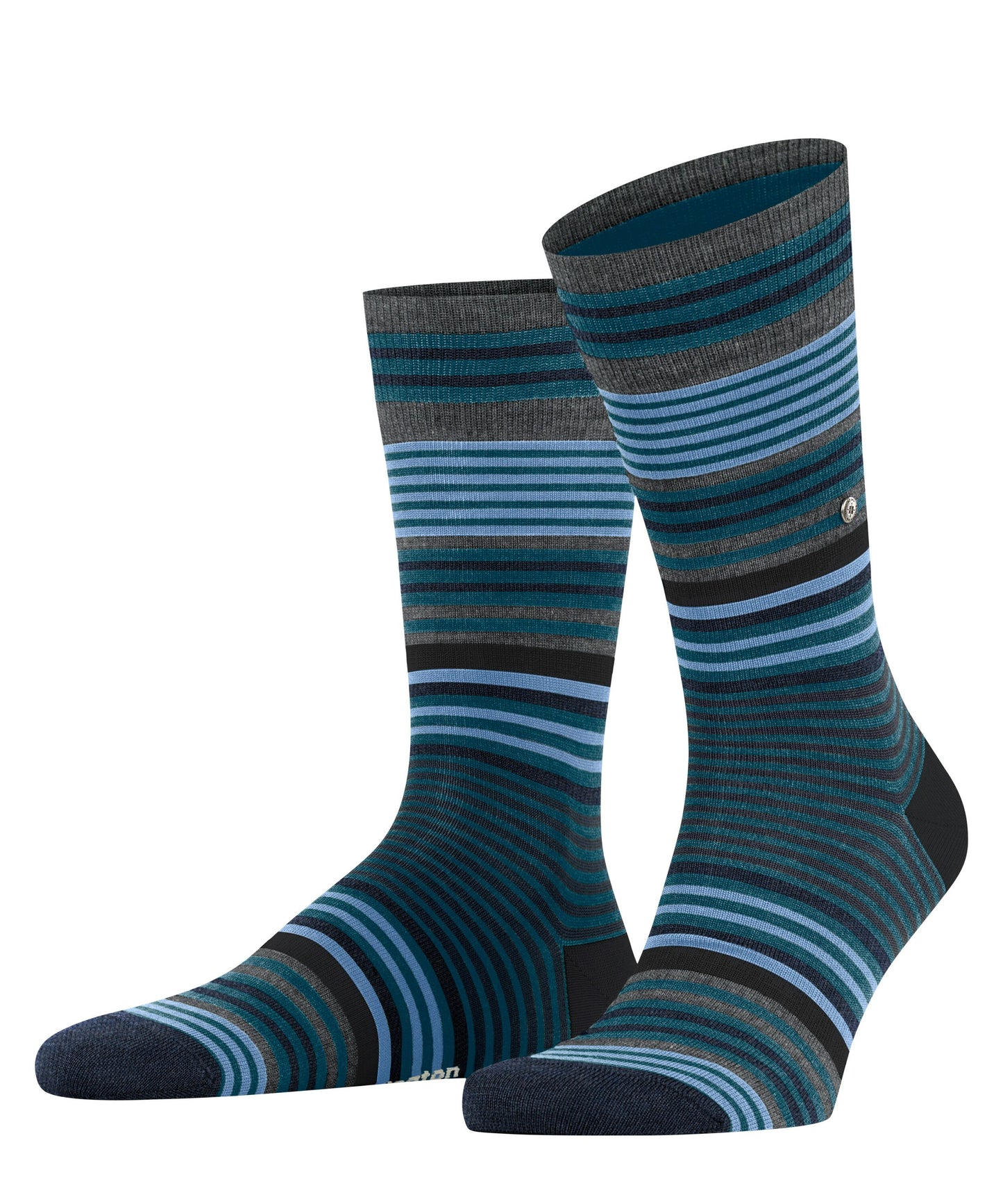 Burlington Stripe Socks - Lagoon