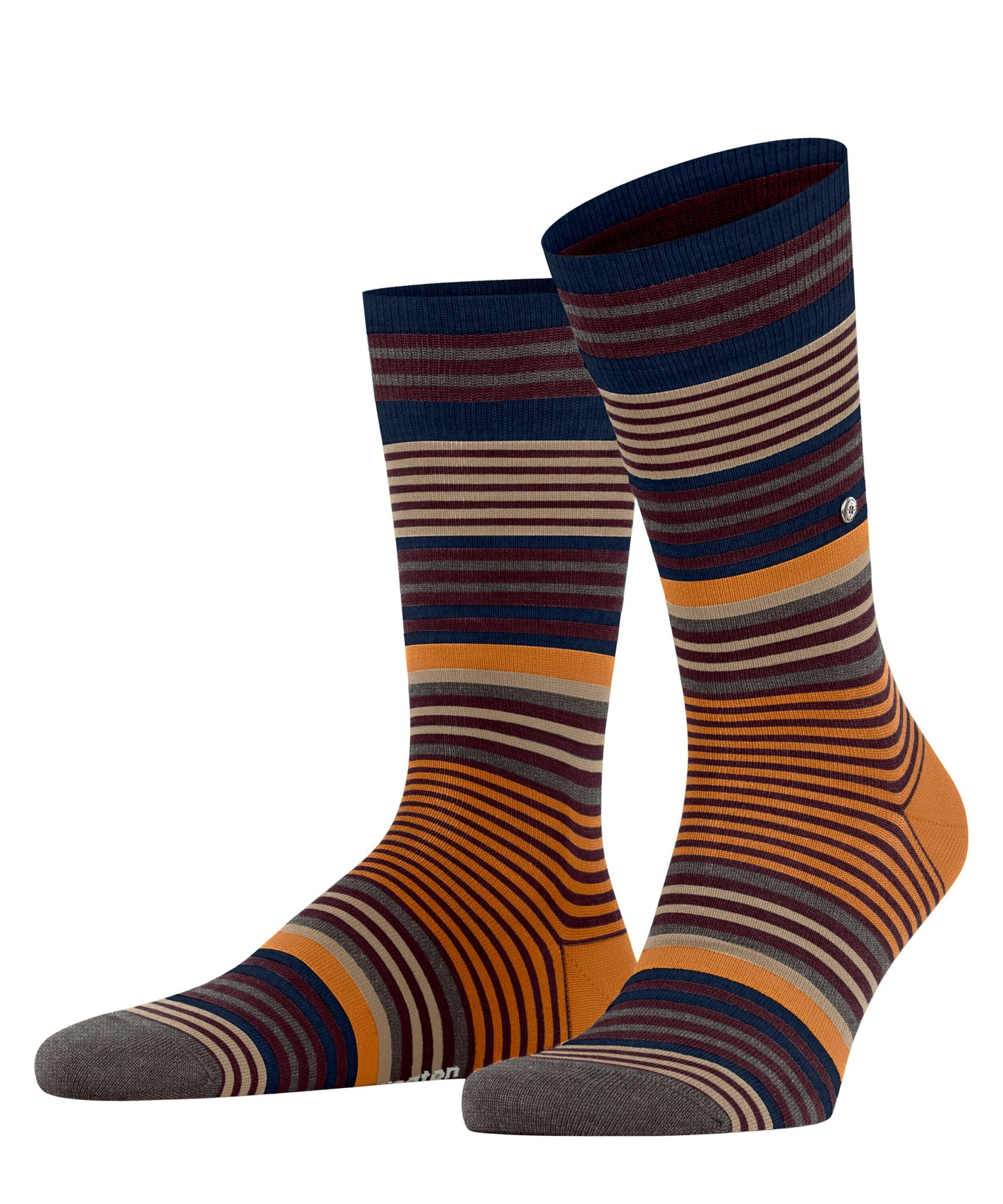 Burlington Stripe Socks - Henna