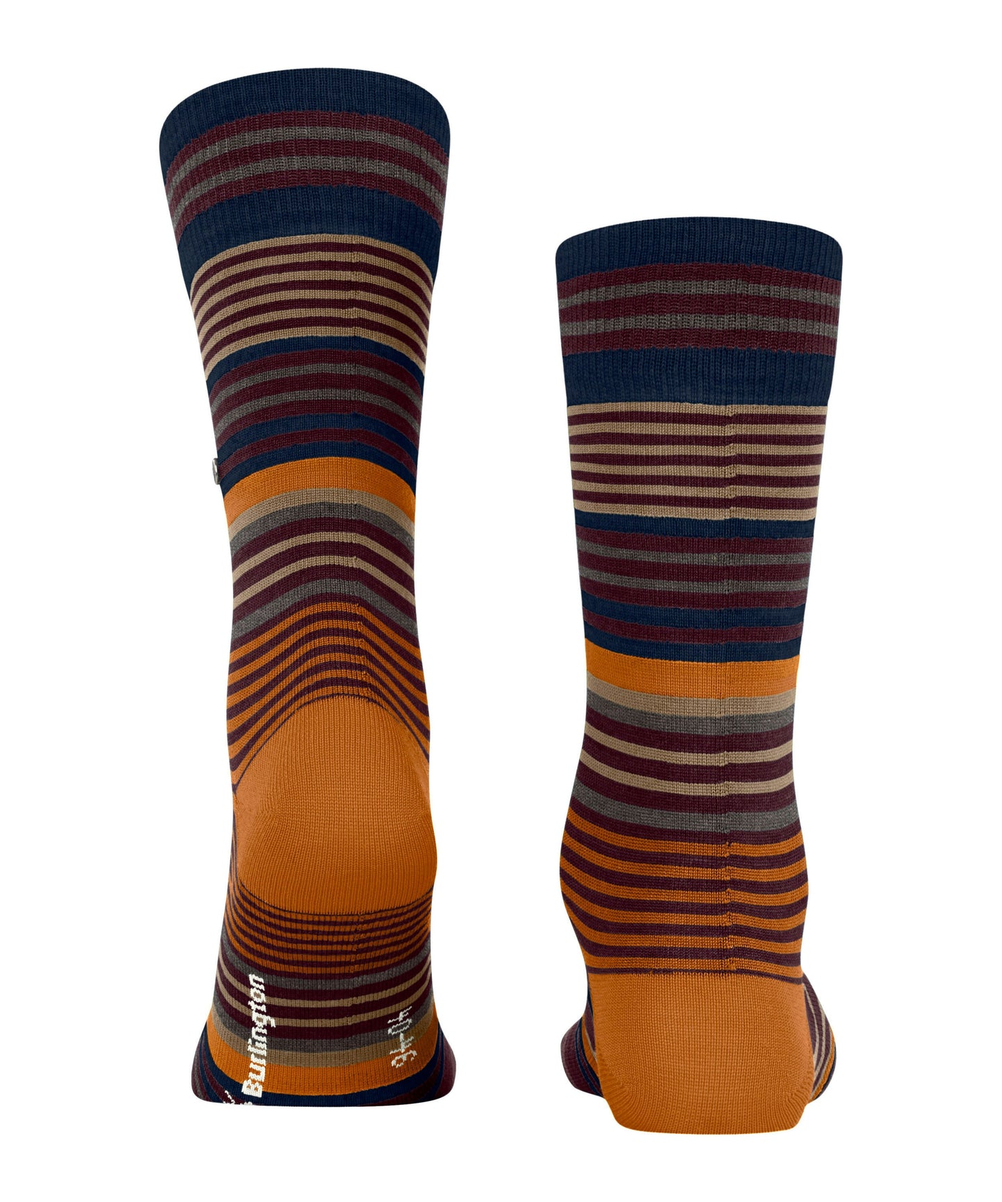 Burlington Stripe Socks - Henna