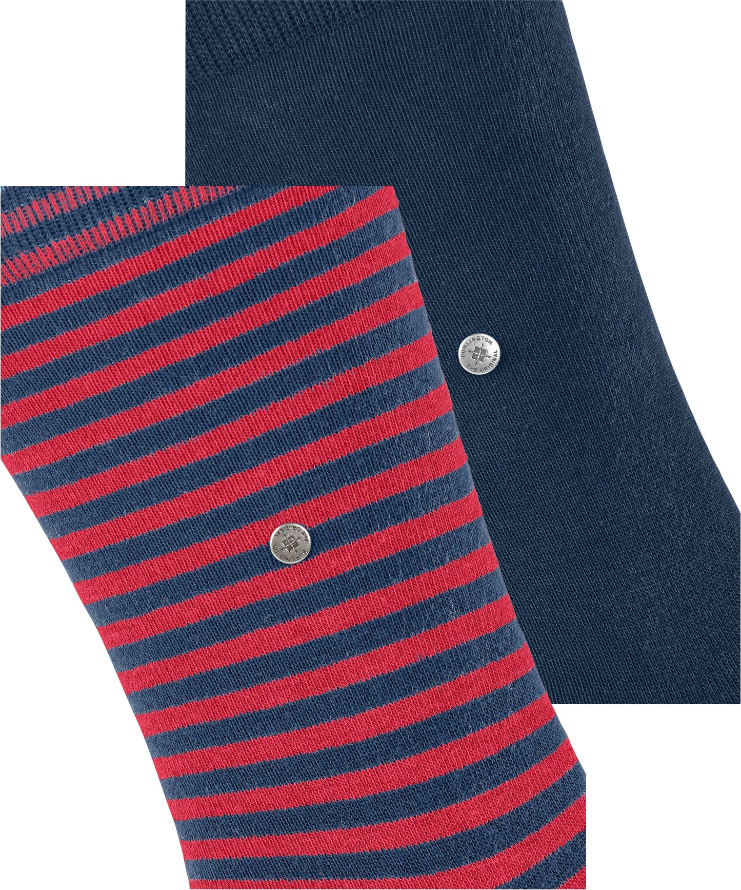 Burlington Everyday Stripe 2-Pack Socks - Blue
