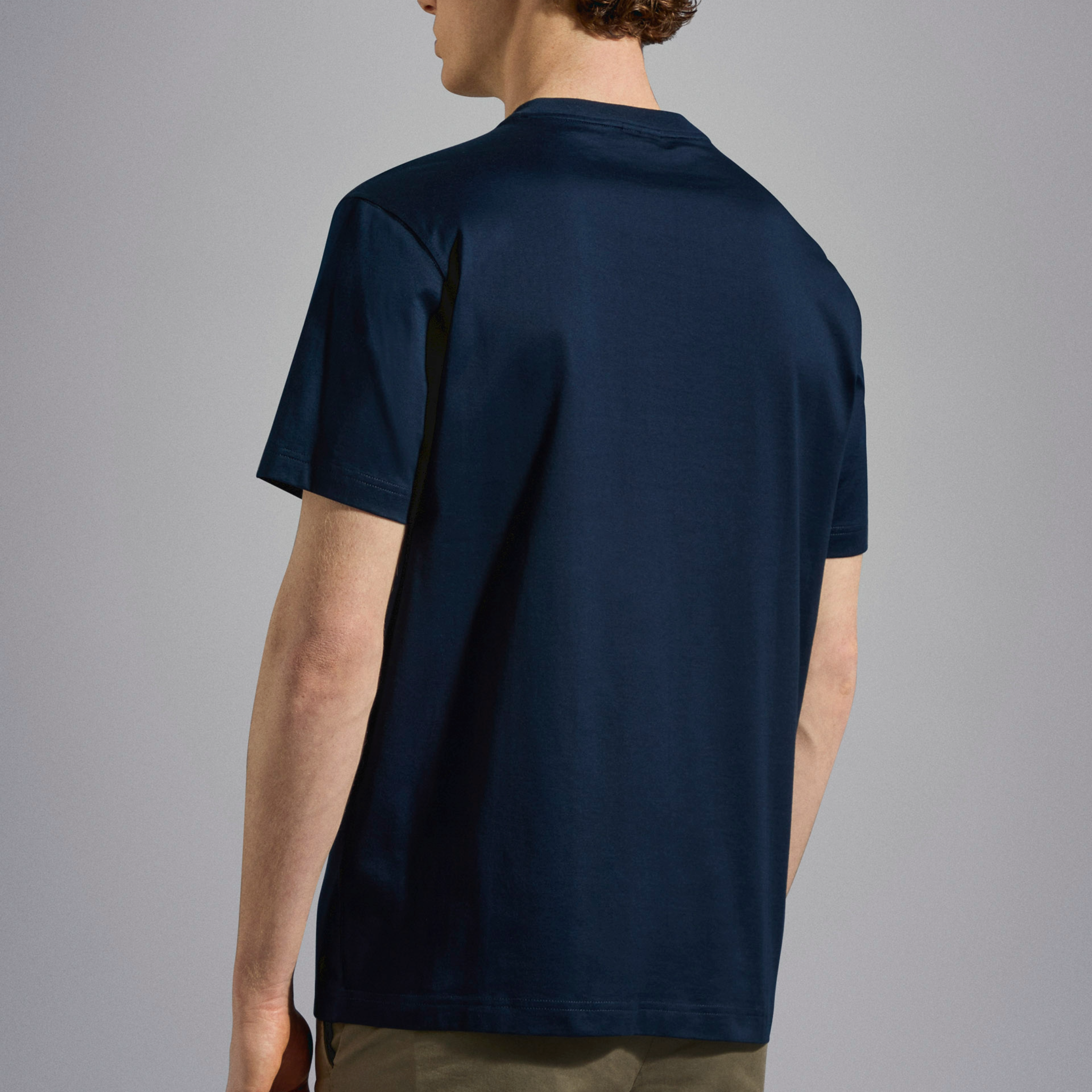 Paul & Shark Cotton Jersey Shark Badge T Shirt - Blue