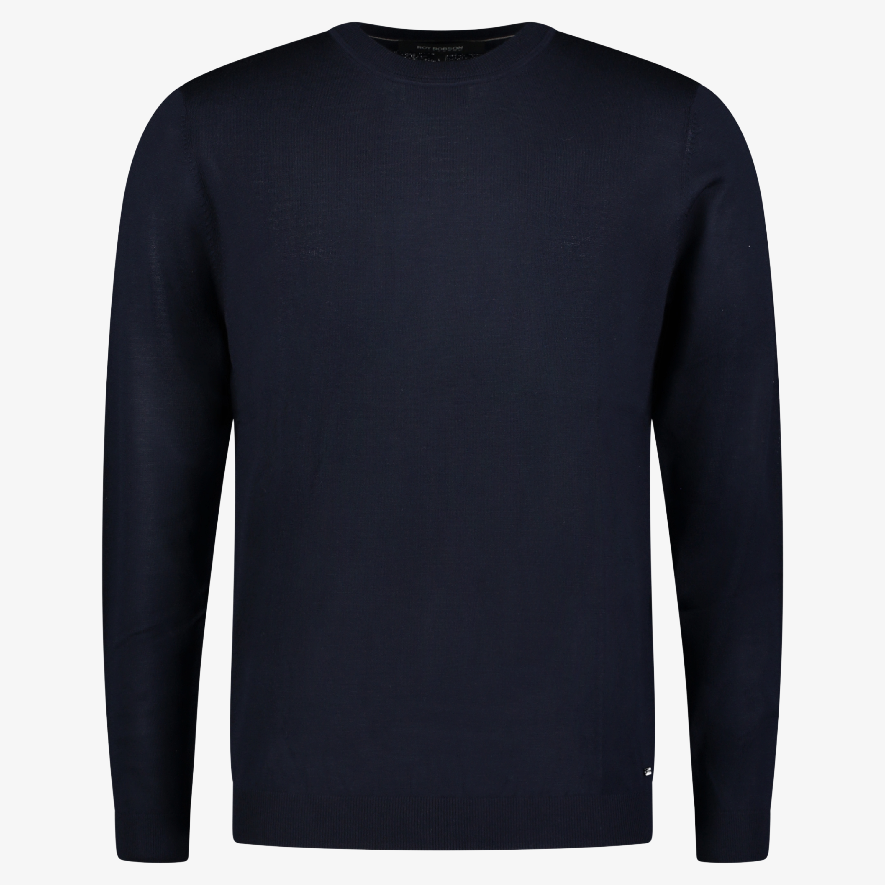 Roy Robson Merino Wool Crew Neck Jumper - Dark Blue