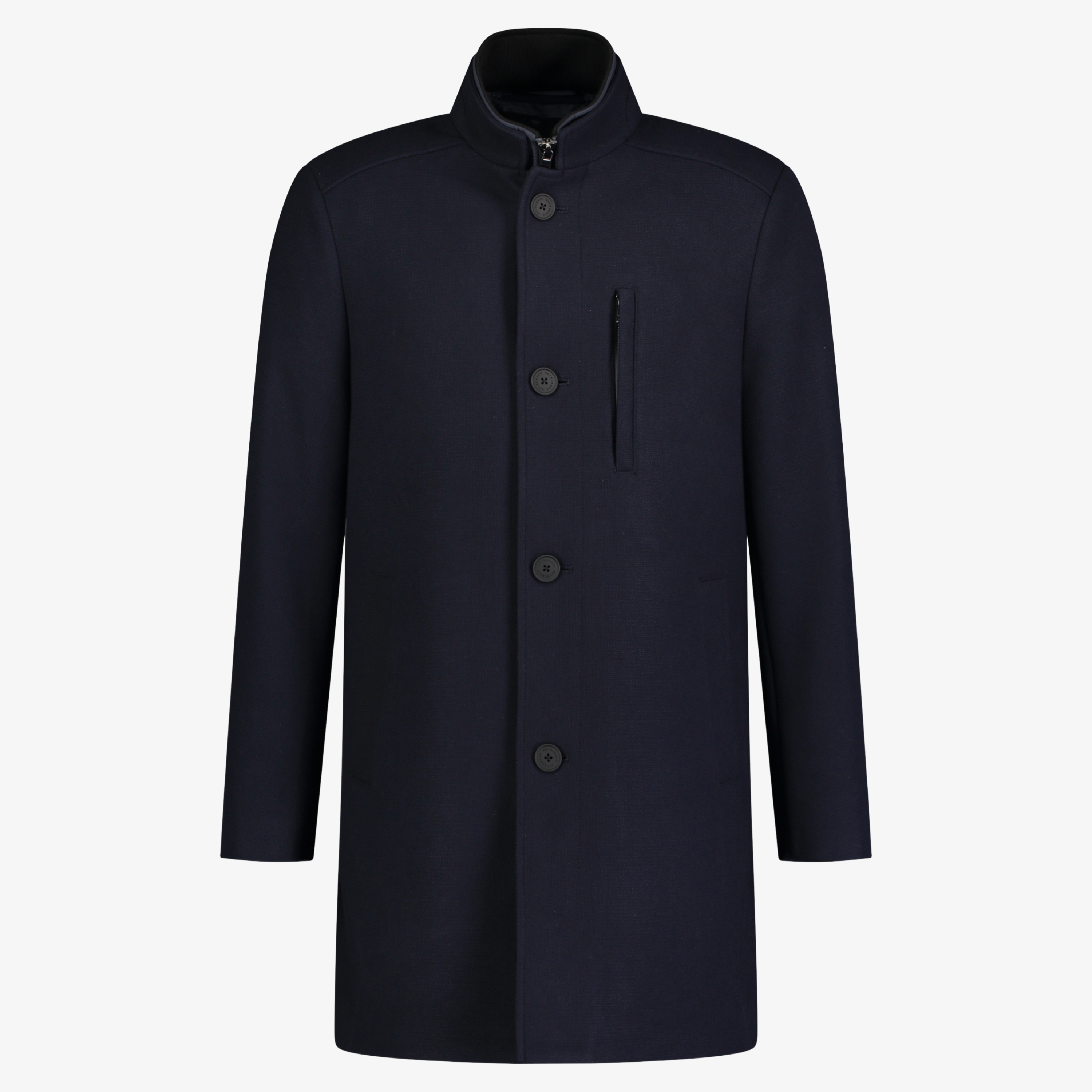 Roy Robson Mantel Overcoat - Dark Blue