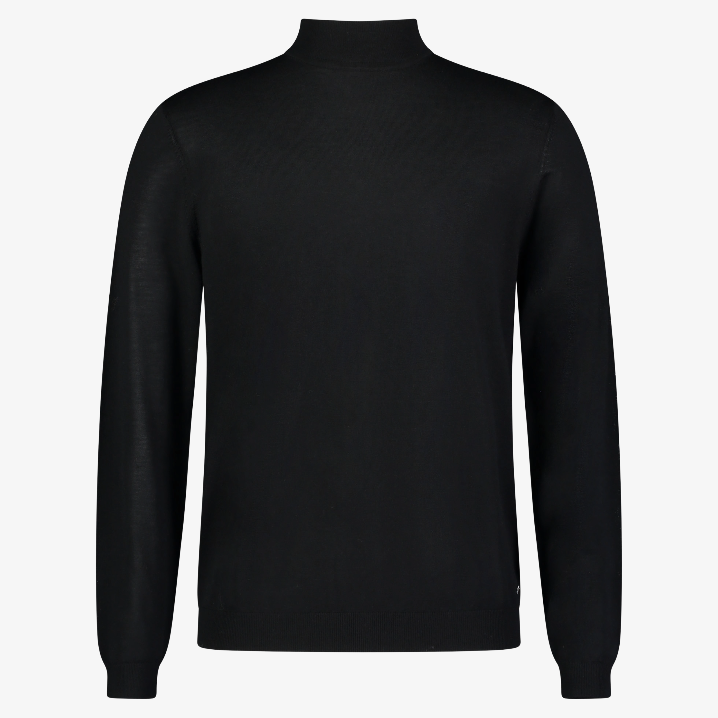 Roy Robson Merino Wool Turtle Neck Pullover - Black