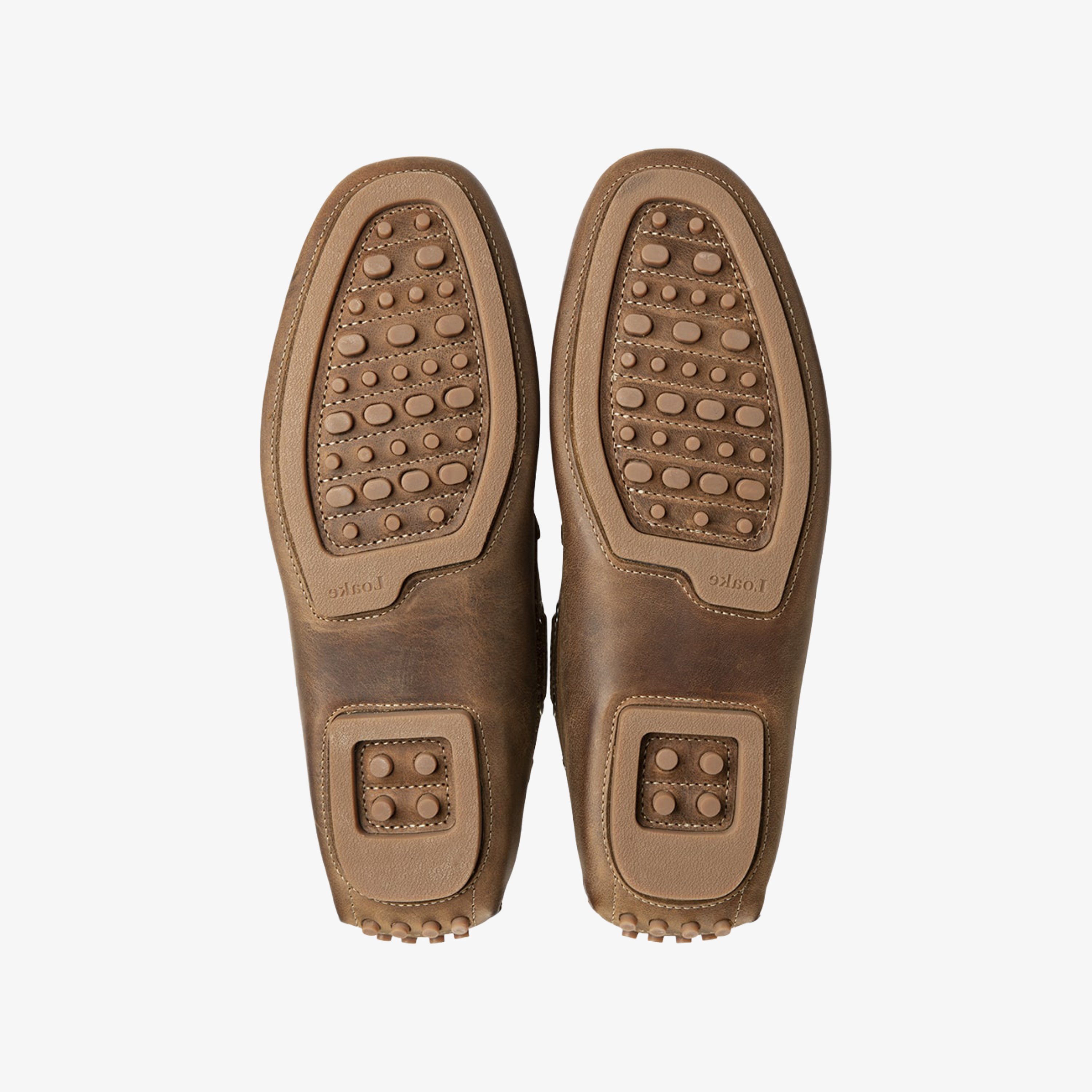 Loake Donington Driving Shoes - Brown Oiled Nubuck