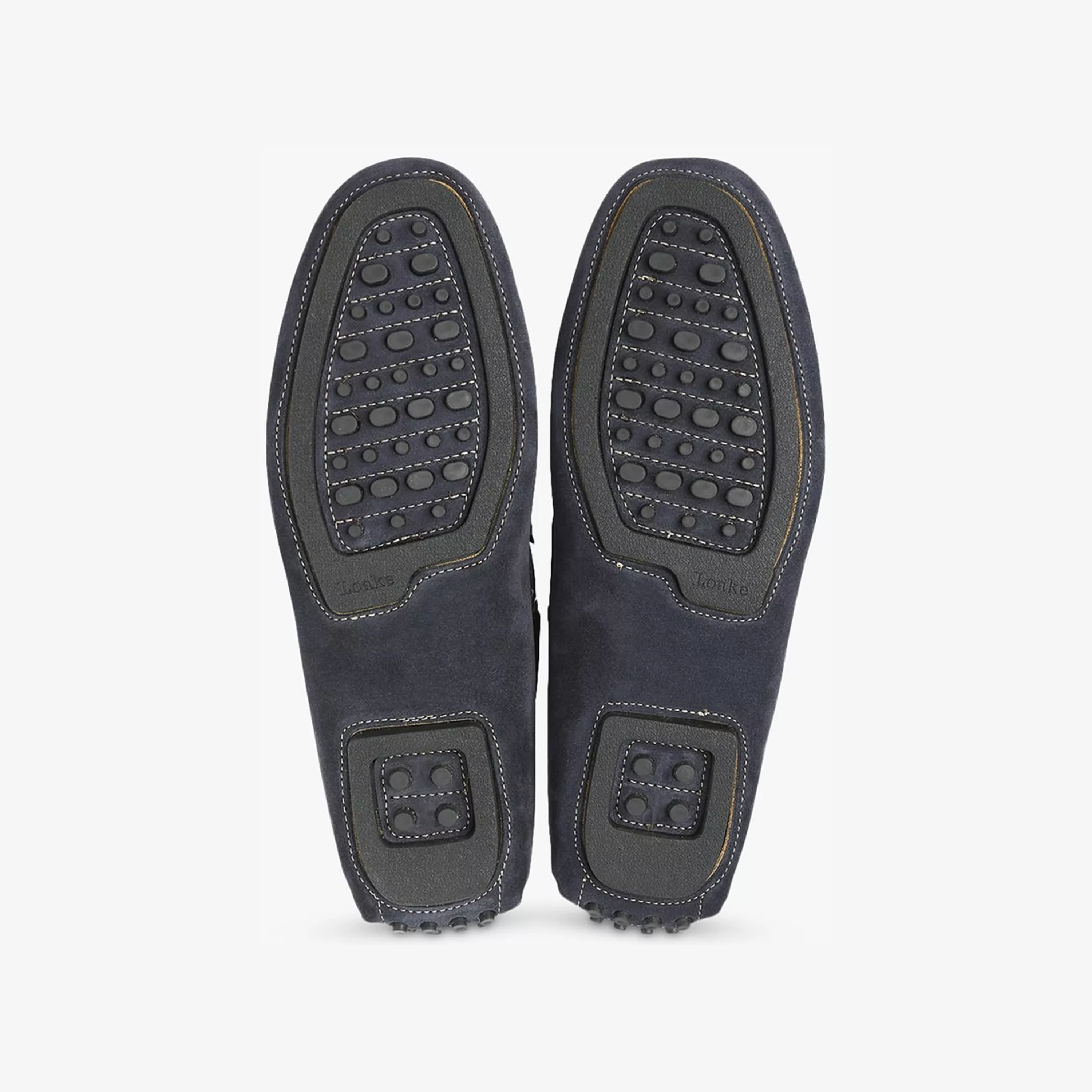 Loake Donington Driving Shoe - Navy Suede