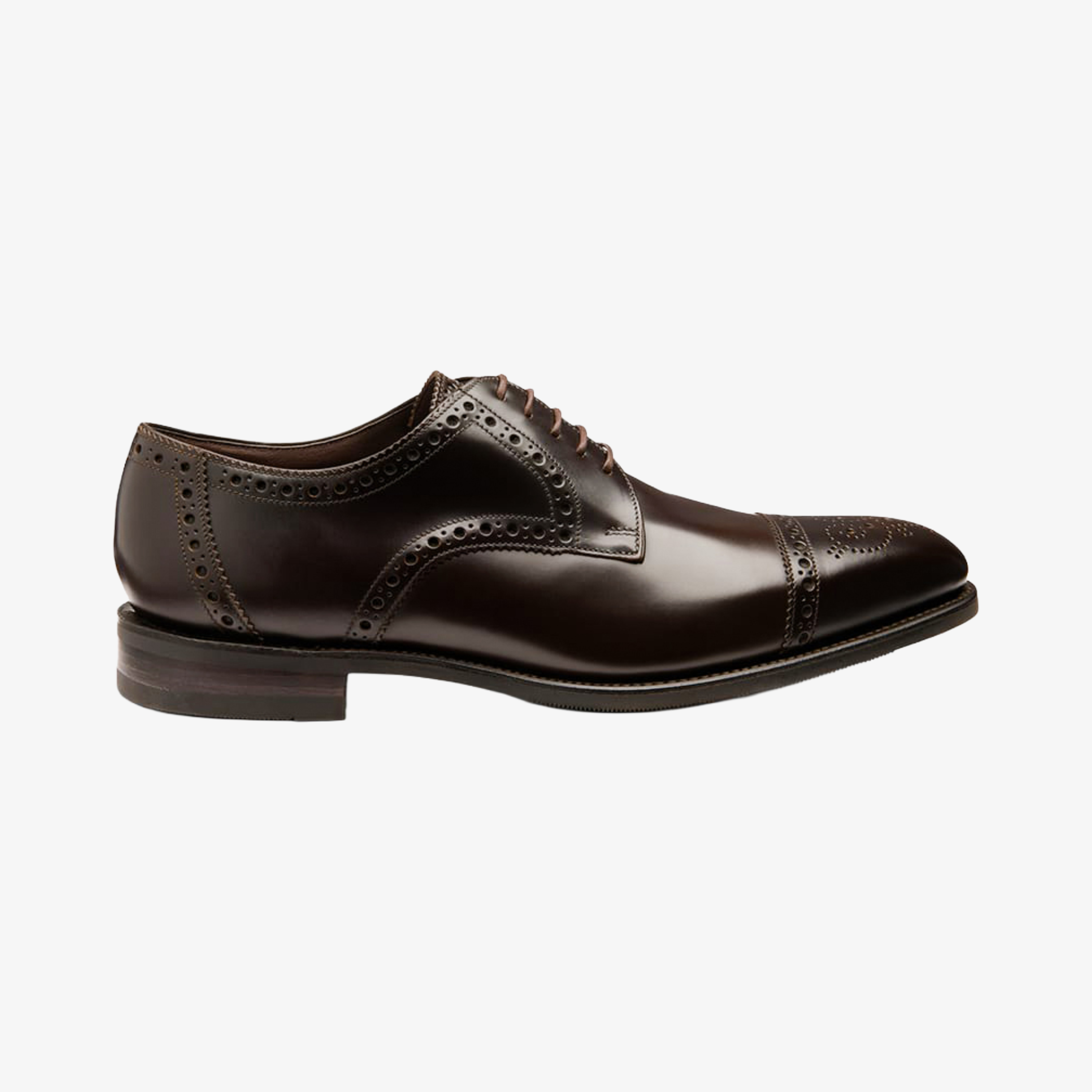 Loake Eldon Leather Shoes - Dark Brown