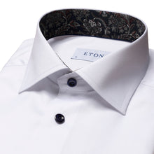 Load image into Gallery viewer, ETON Signature Twill Slim Fit Shirt in White with Paisley Contrast Details 10001080600
