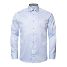 Load image into Gallery viewer, ETON Signature Twill Slim Fit Shirt  in Light Blue with Paisley Contrast Details 10001026921
