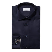 Load image into Gallery viewer, ETON Signature Twill Slim Fit Shirt in Navy with Paisley Contrast Details 10001026929
