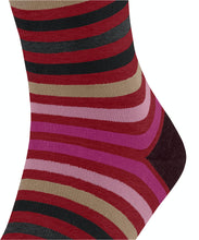 Load image into Gallery viewer, FALKE Tinted Stripe Socks in Wine-Pink
