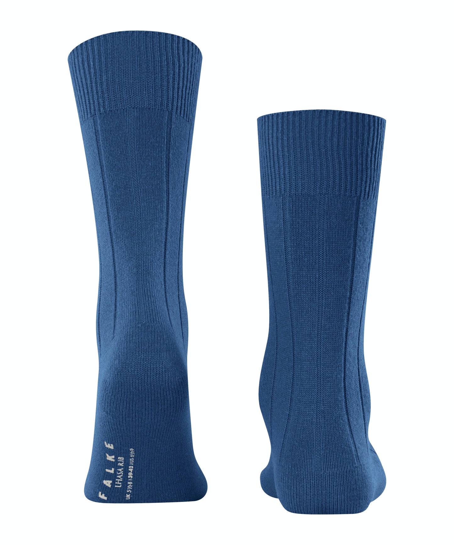 Falke Lhasa Rib Merino Wool-Cashmere Socks - Sapphire Blue