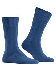 Load image into Gallery viewer, FALKE Lhasa Rib Merino Wool-Cashmere Socks in Sapphire Blue
