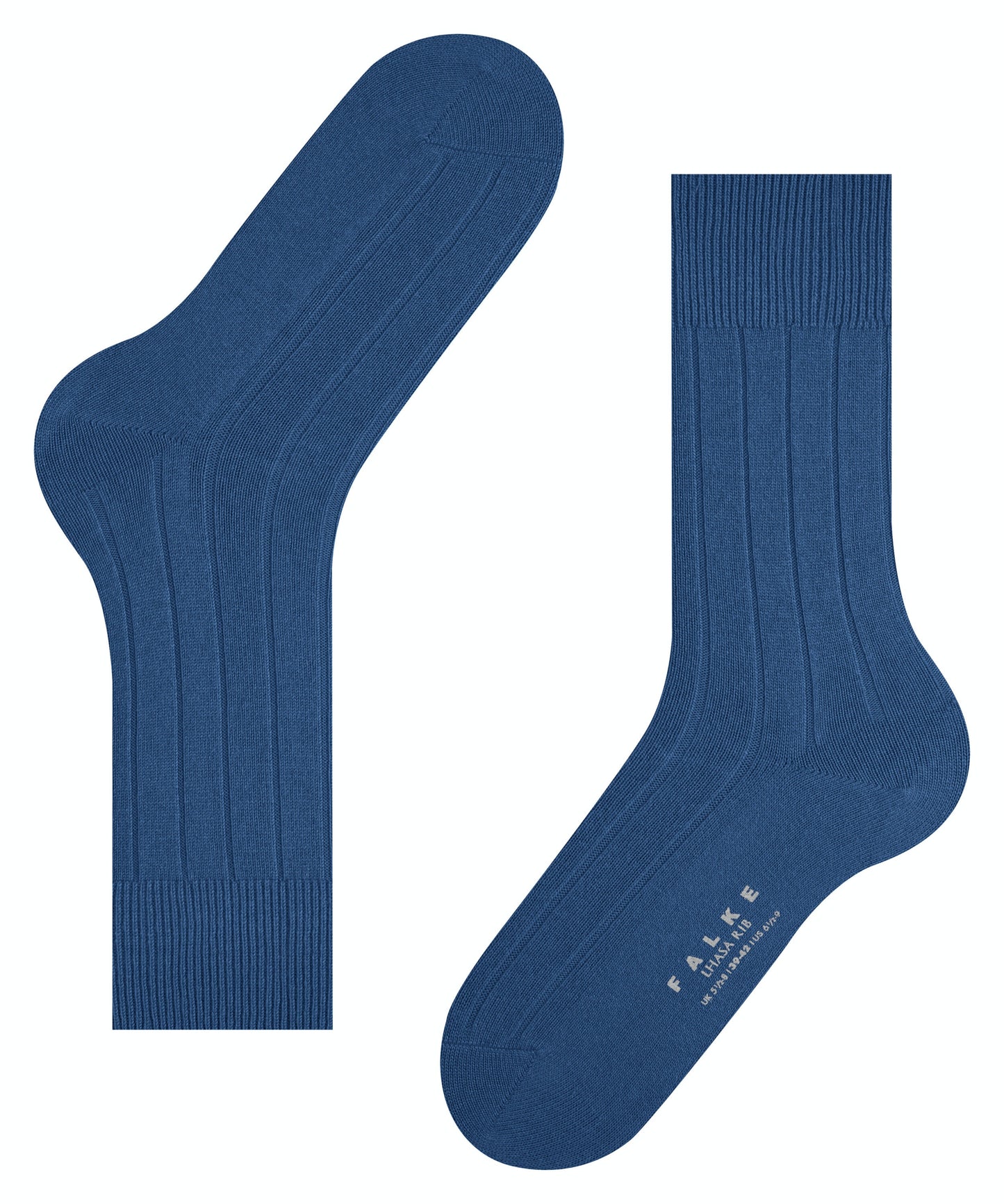 Falke Lhasa Rib Merino Wool-Cashmere Socks - Sapphire Blue