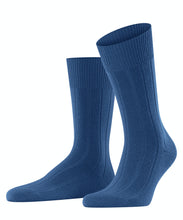 Load image into Gallery viewer, FALKE Lhasa Rib Merino Wool-Cashmere Socks in Sapphire Blue

