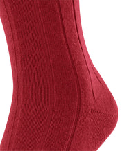 Load image into Gallery viewer, FALKE Lhasa Rib Merino Wool-Cashmere Socks in Red
