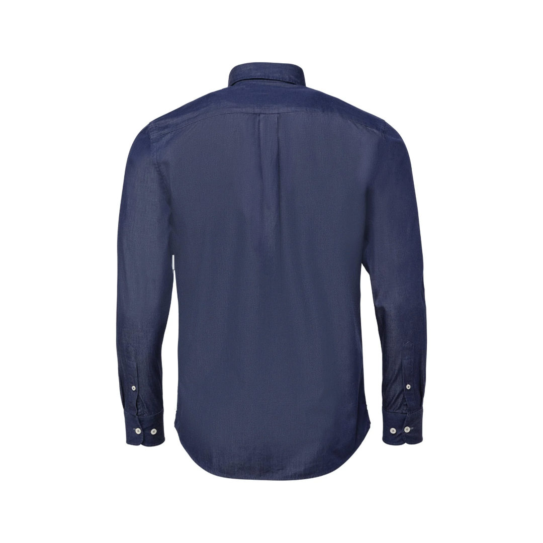 Fynch-Hatton Supersoft Cotton Denim Shirt - Dark Navy