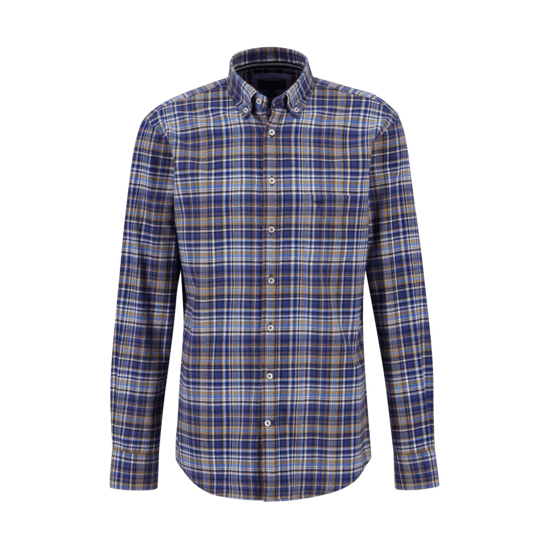 Fynch-Hatton Check Shirt - Camel